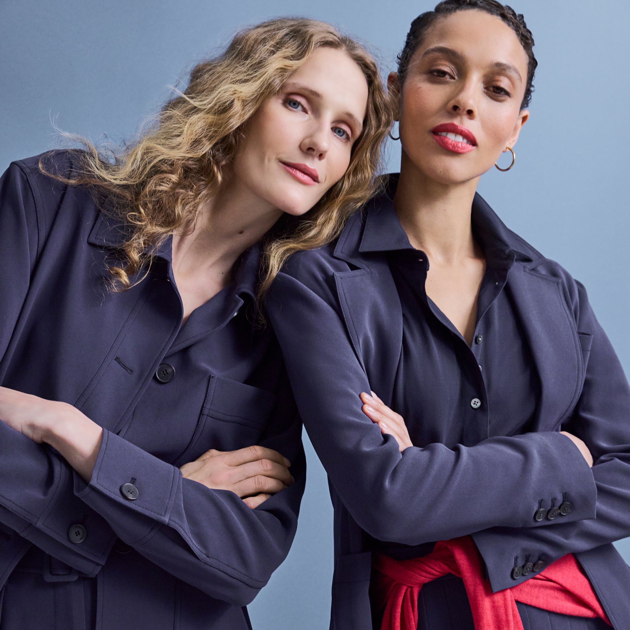 Soma Everywhere Blazer - Everyday Crepe with Topstitch :: Oxford