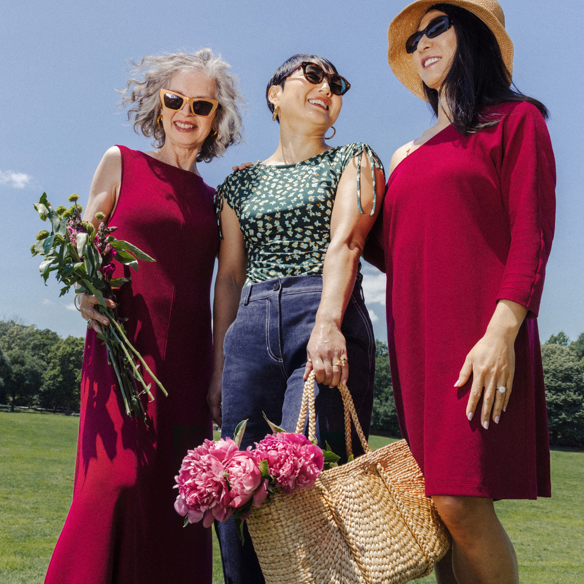 Ivana Toss-On Dress - Plush Pima :: Dark Fuchsia