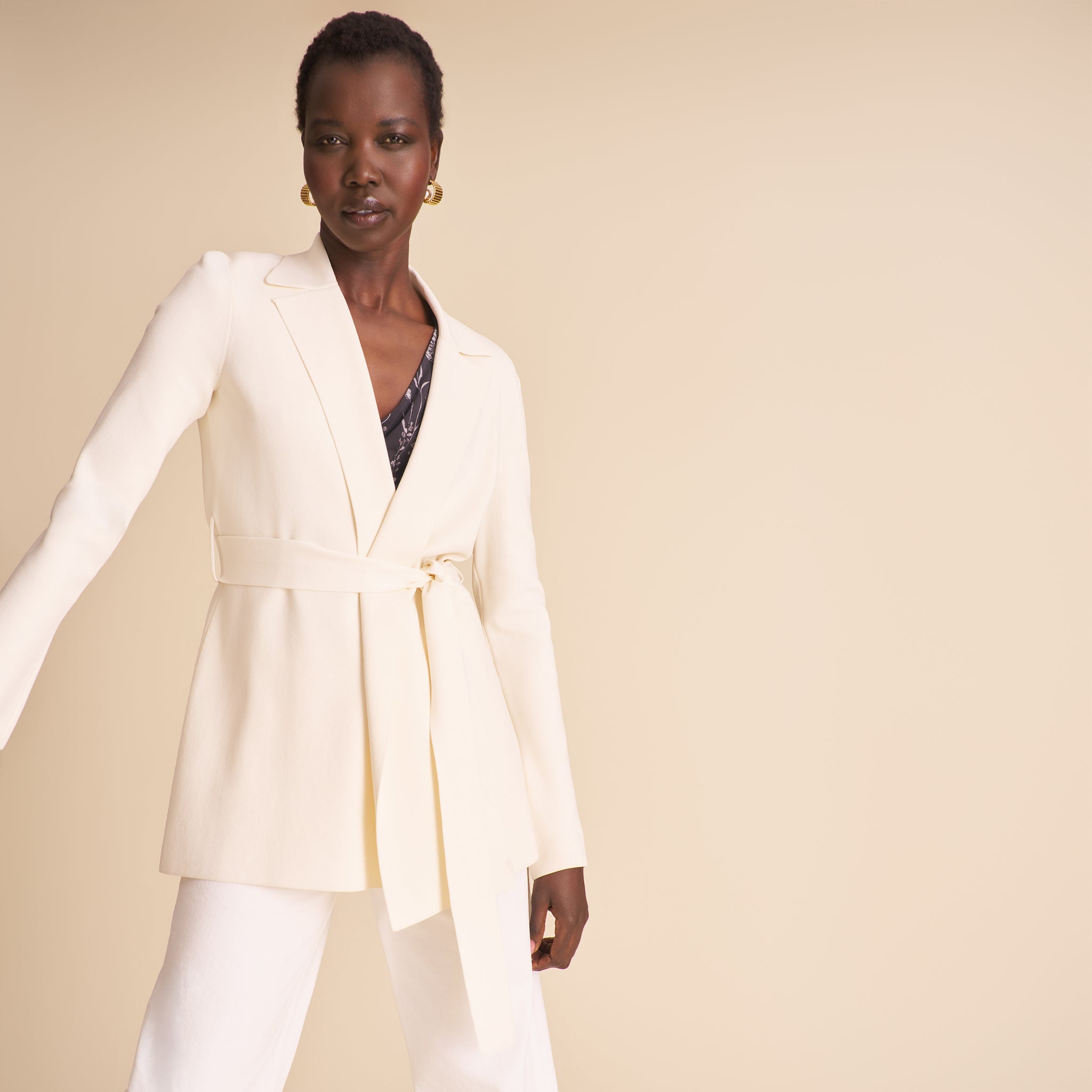 Merritt Wrap Jardigan :: Ivory – M.M.LaFleur
