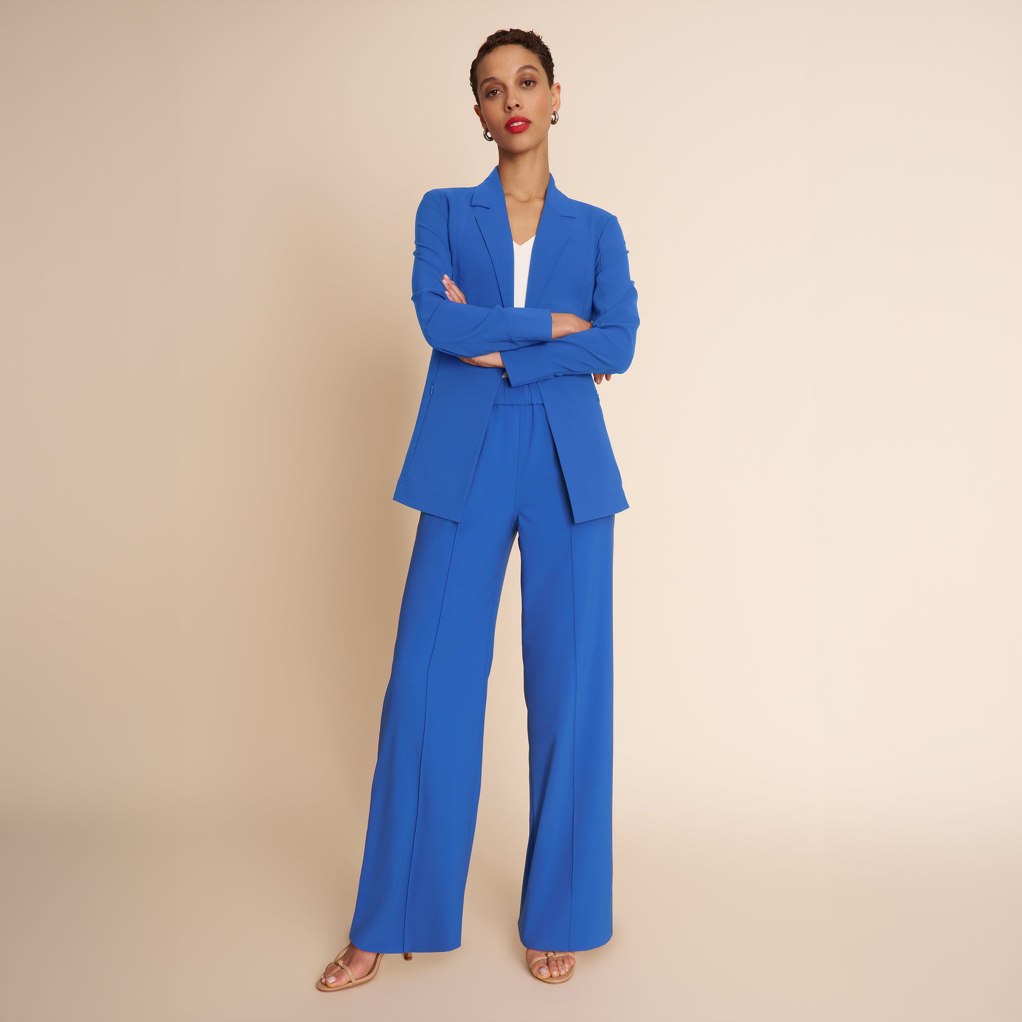 Harmon Travel Trouser - OrigamiTech :: Ocean Blue – M.M.LaFleur