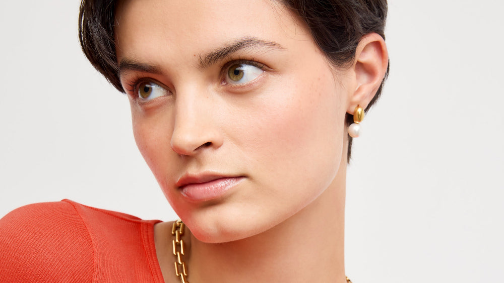 image of the tasha earring in gold