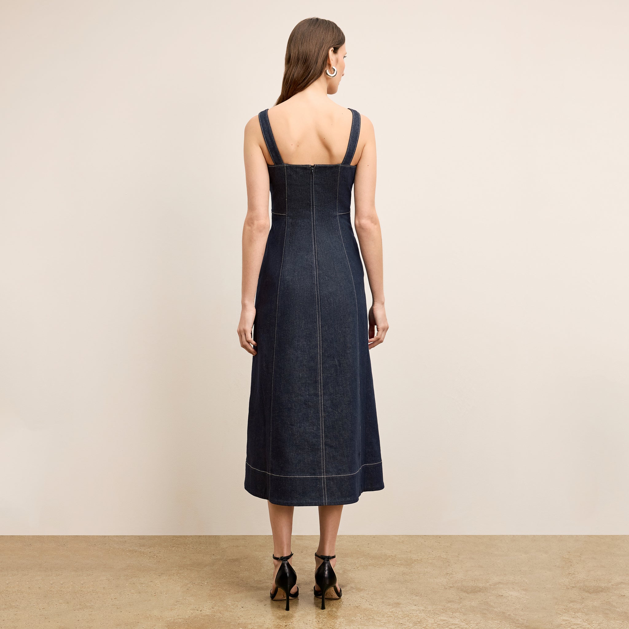 Kenna A-Line Dress - Stretch Denim :: Midnight Wash, 0 Kenna A-Line Dress - Stretch Denim :: Midnight Wash, 0