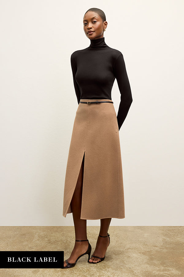 Kerri Skirt - Double-Face Wool :: Camel – M.M.LaFleur