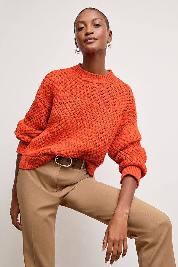 Kiki Crewneck Sweater :: Valencia – M.M.LaFleur