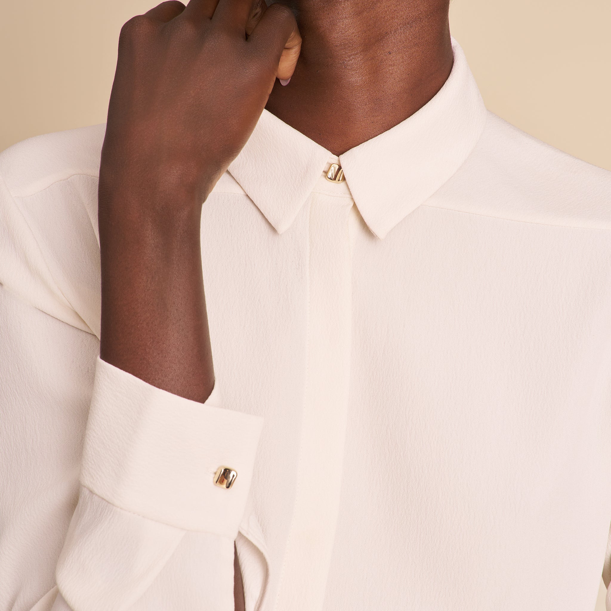 Lagarde Essential Shirt - Eco Soft Wave :: Ivory – M.M.LaFleur
