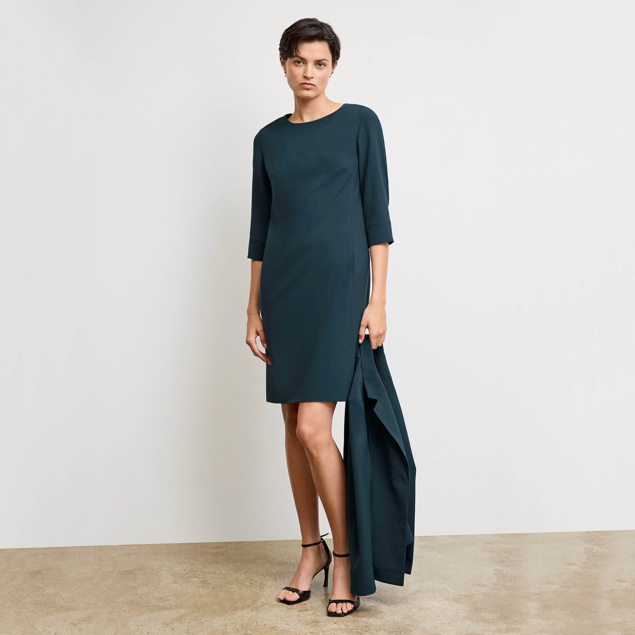 Lancia Travel Dress - OrigamiTech :: Prussian Blue M.M.LaFleur Lancia Travel Dress - OrigamiTech :: Prussian Blue M.M.LaFleur