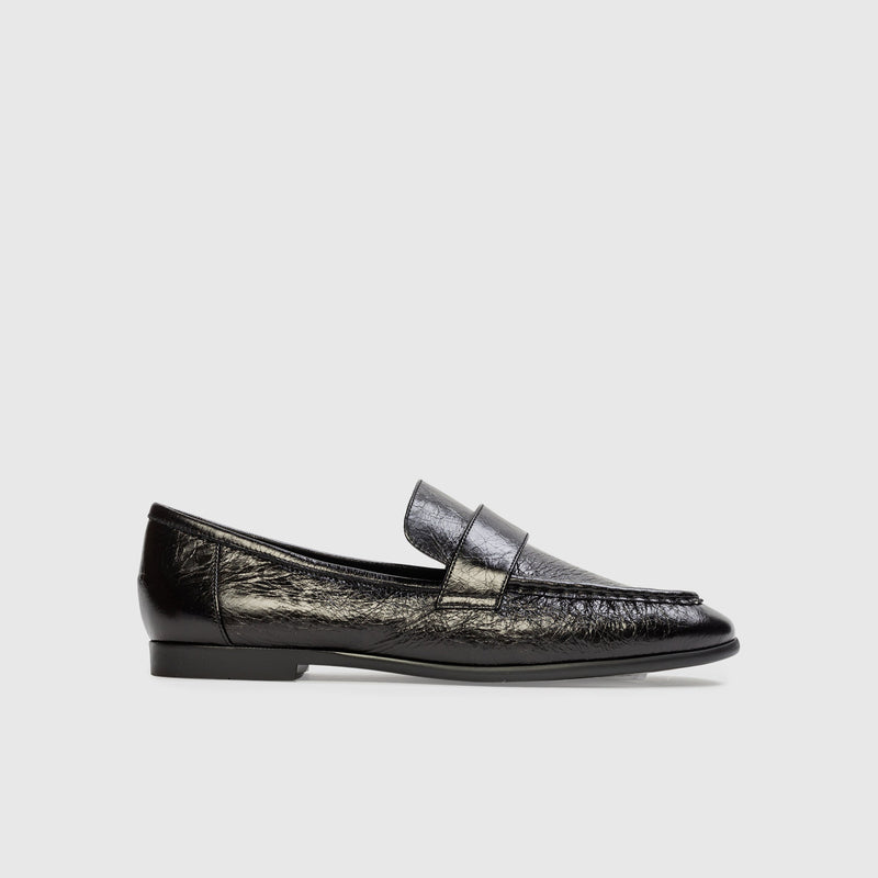 Black Suede Studio Arrow Loafer
