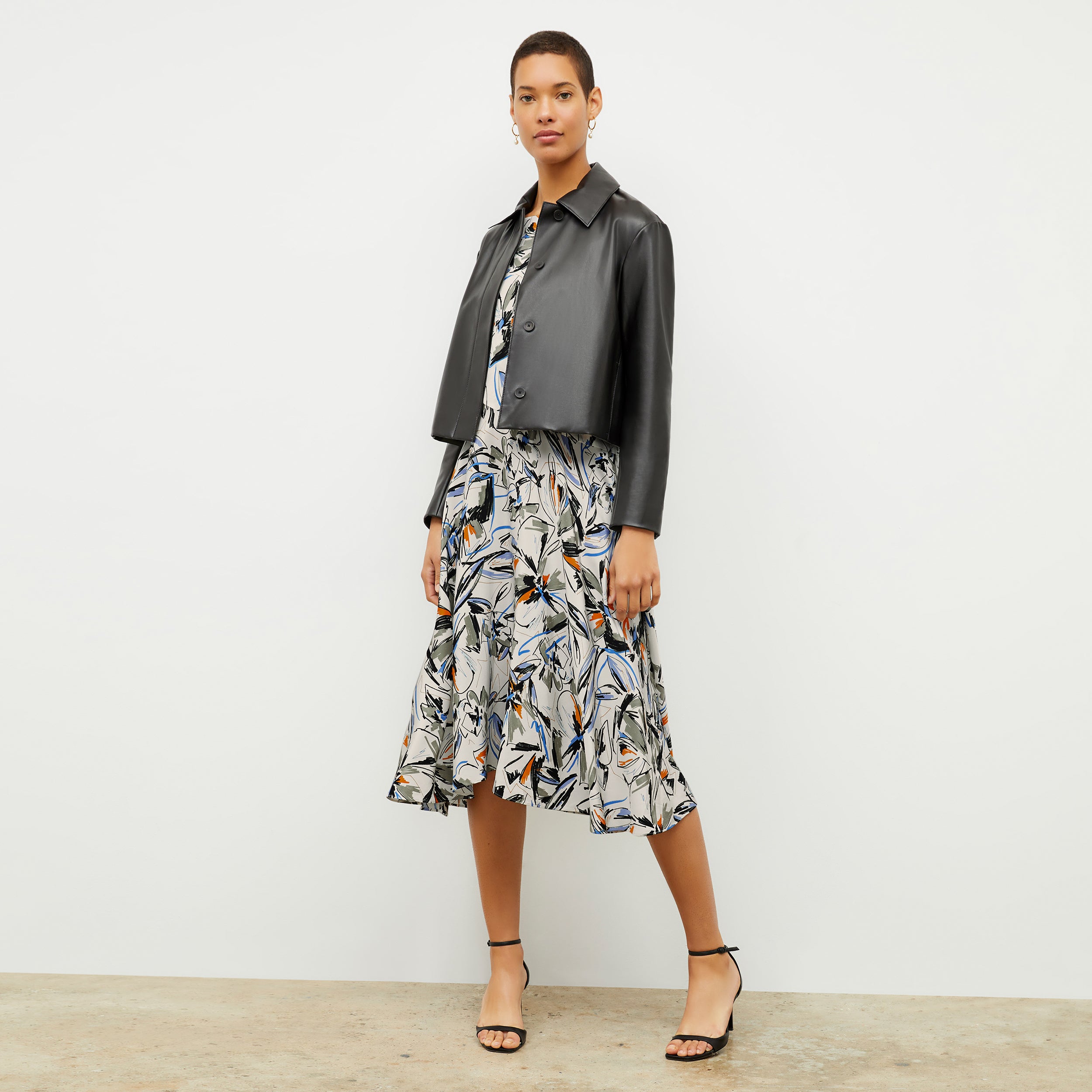DiemMy Dress - Washable Silk :: Garden Print