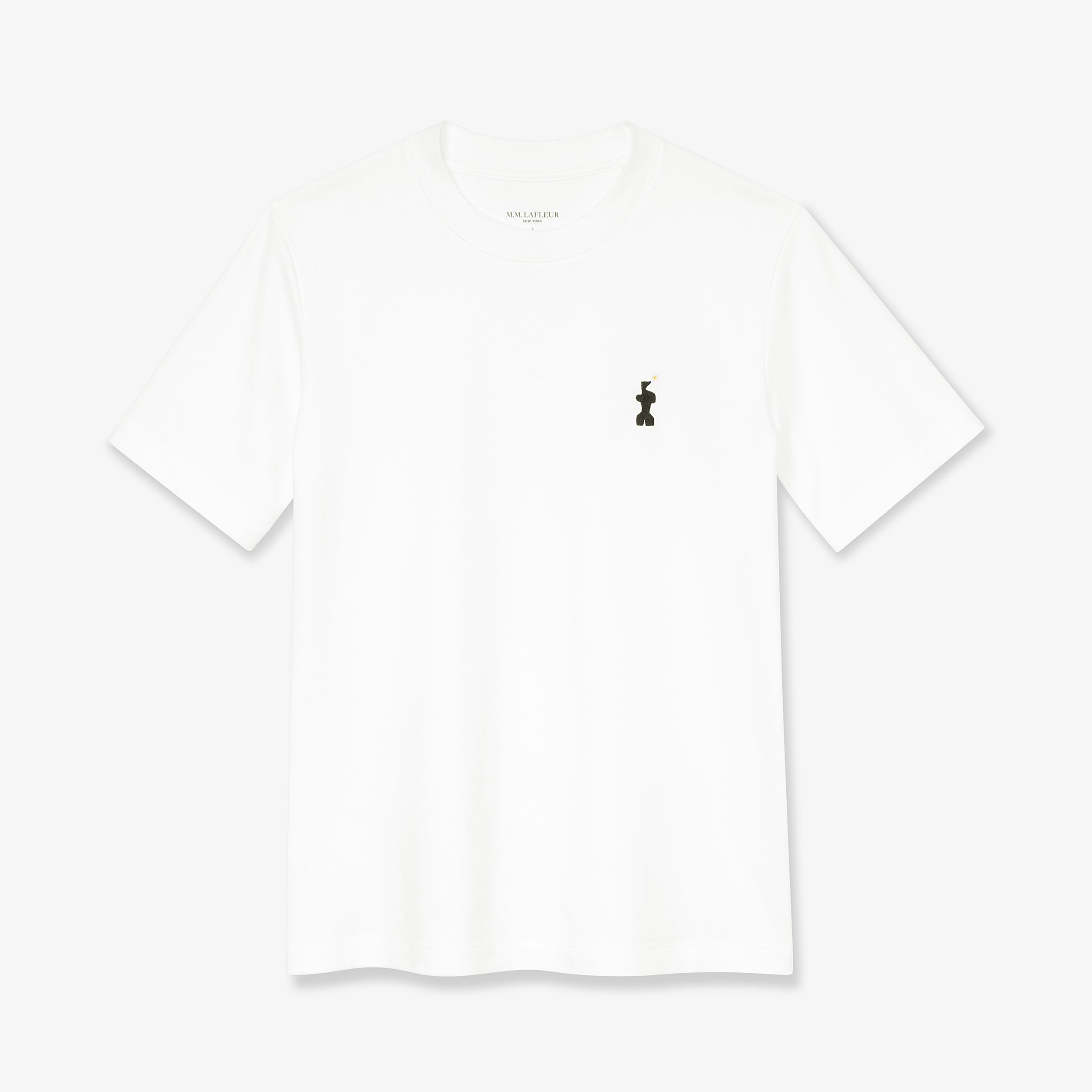 10-Year Anniversary Leslie T-Shirt - Embroidered Pima Cotton :: White ...