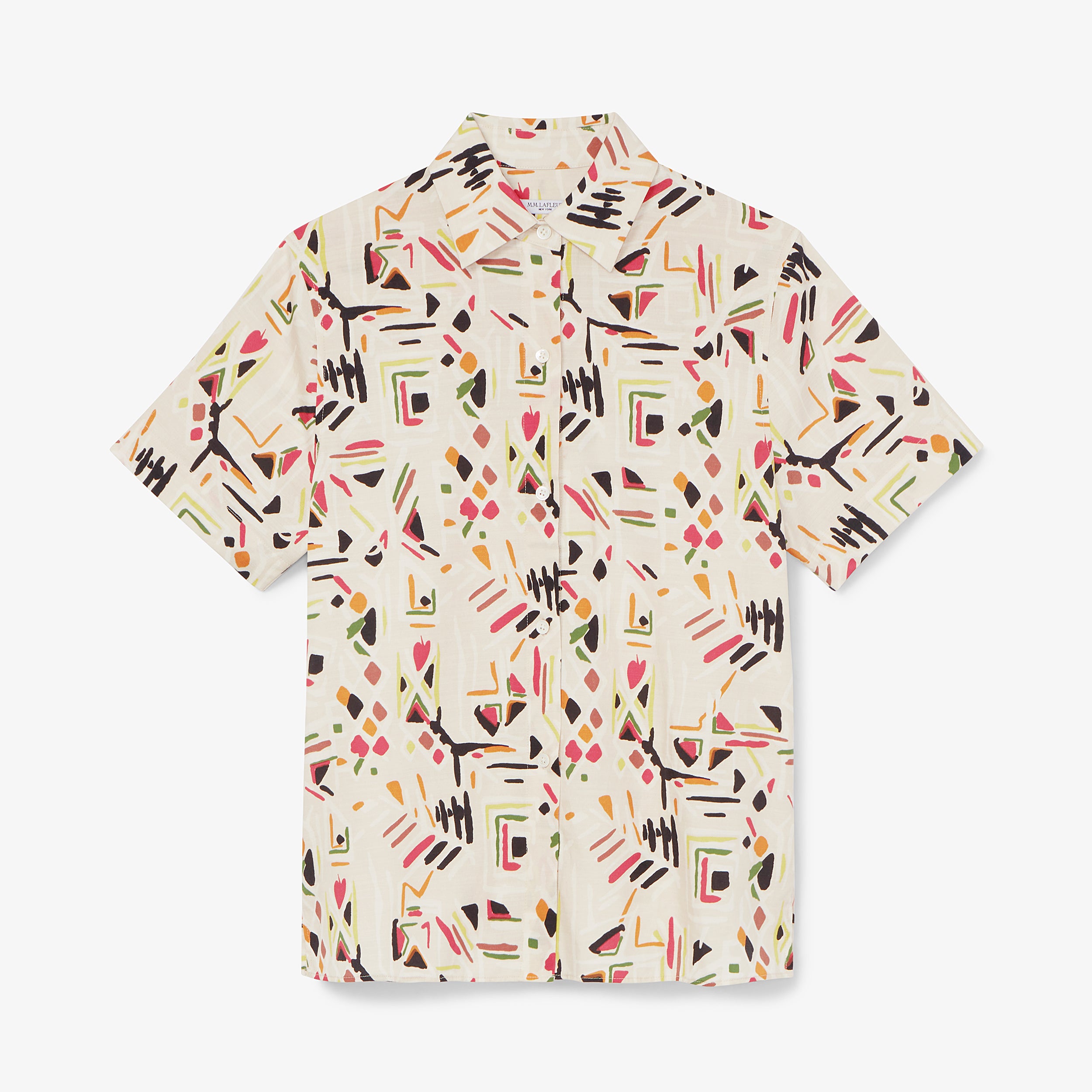 Livingston Shirt - Airy Cotton :: Rhythm Print – M.M.LaFleur