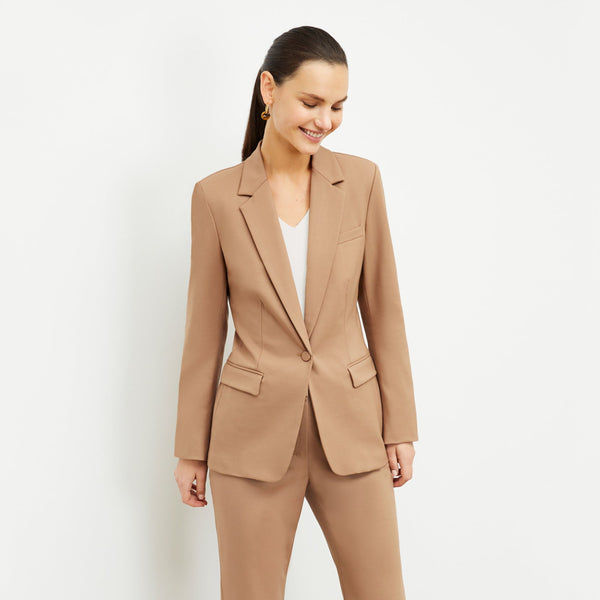 Yiyan Blazer Wool Twill :: Camel –
