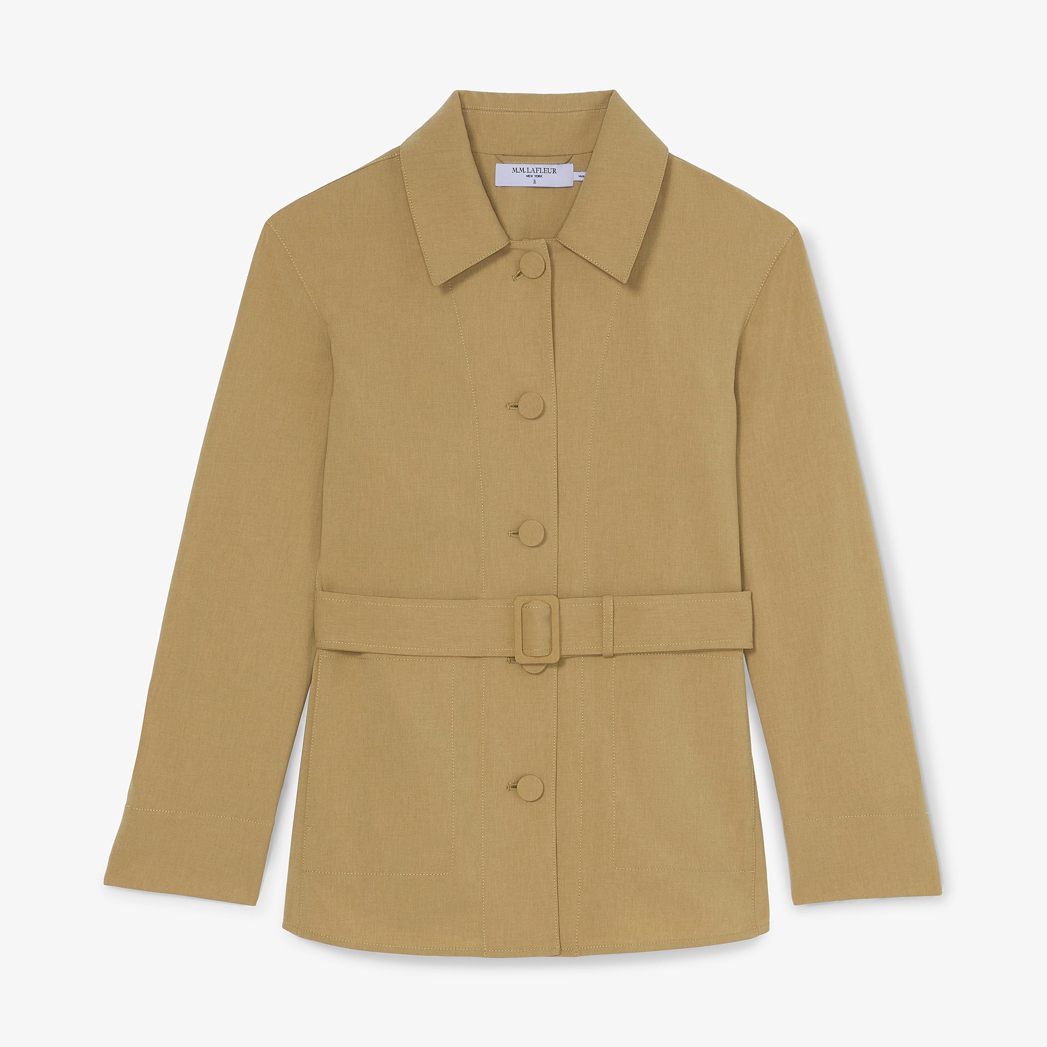 packshot image of the avelyn jacket in macaroon