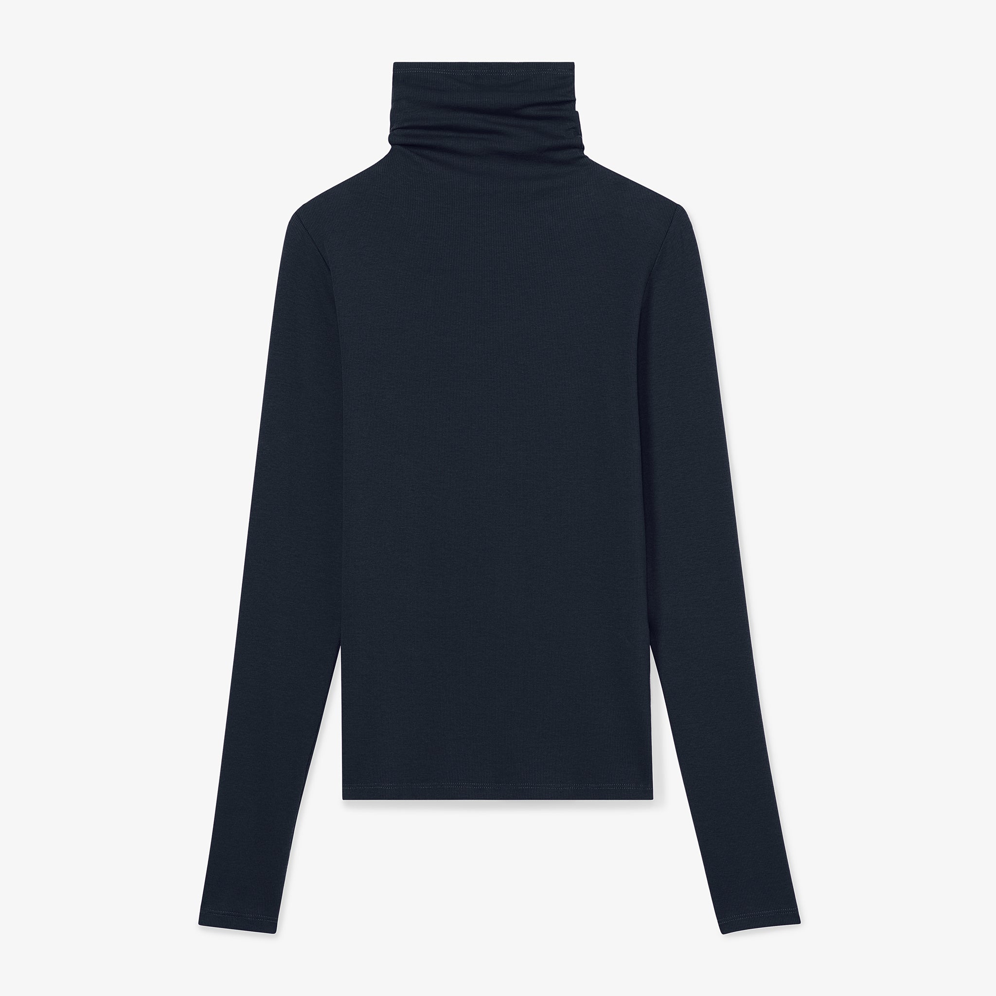 packshot image of the axam turtleneck in galaxy blue