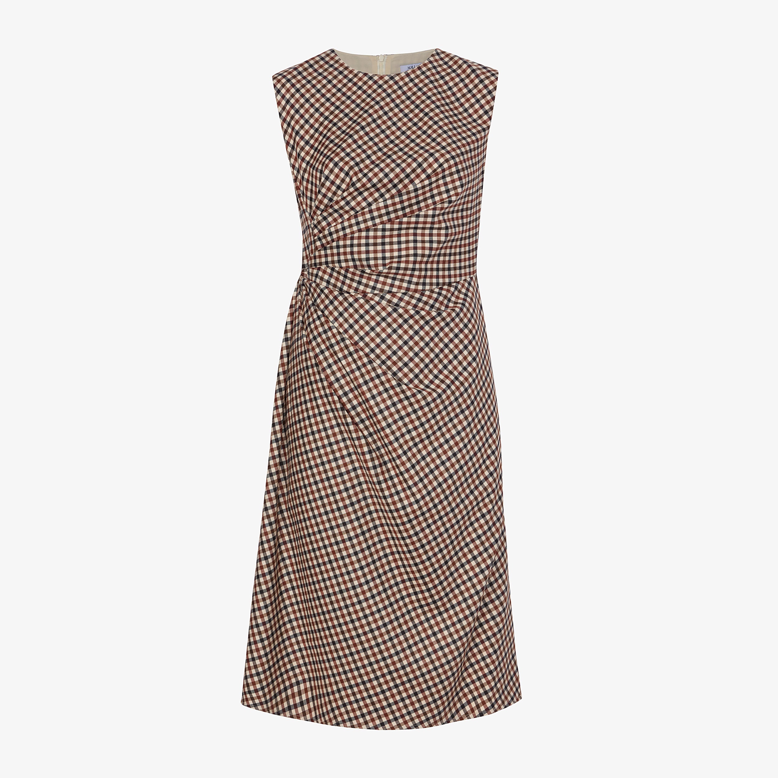 Jeannine Dress - Windowpane Sharkskin :: Windowpane Multi – M.M.LaFleur