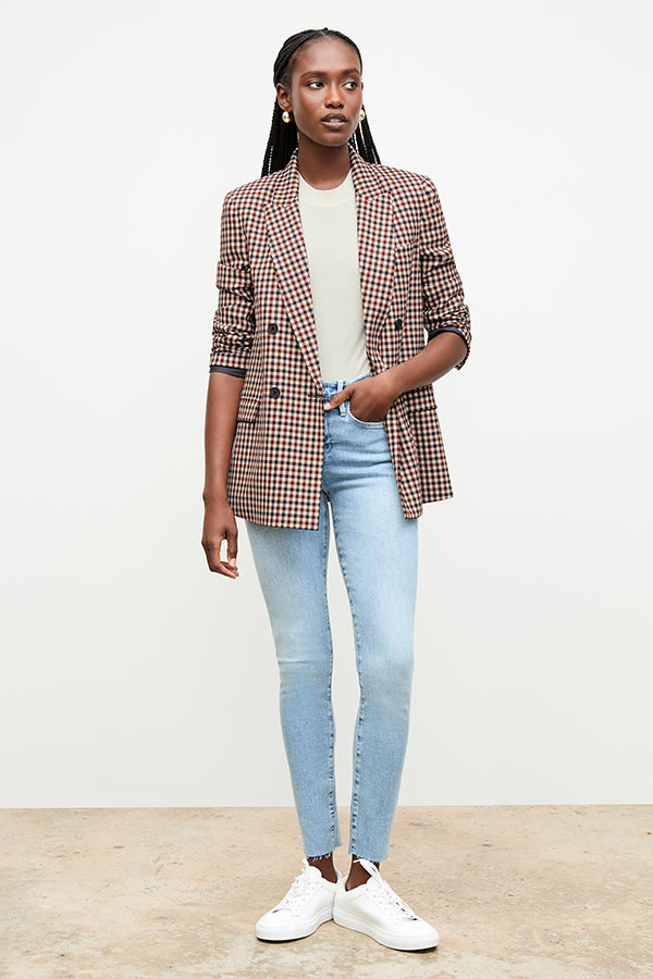 Windowpane sale blazer womens