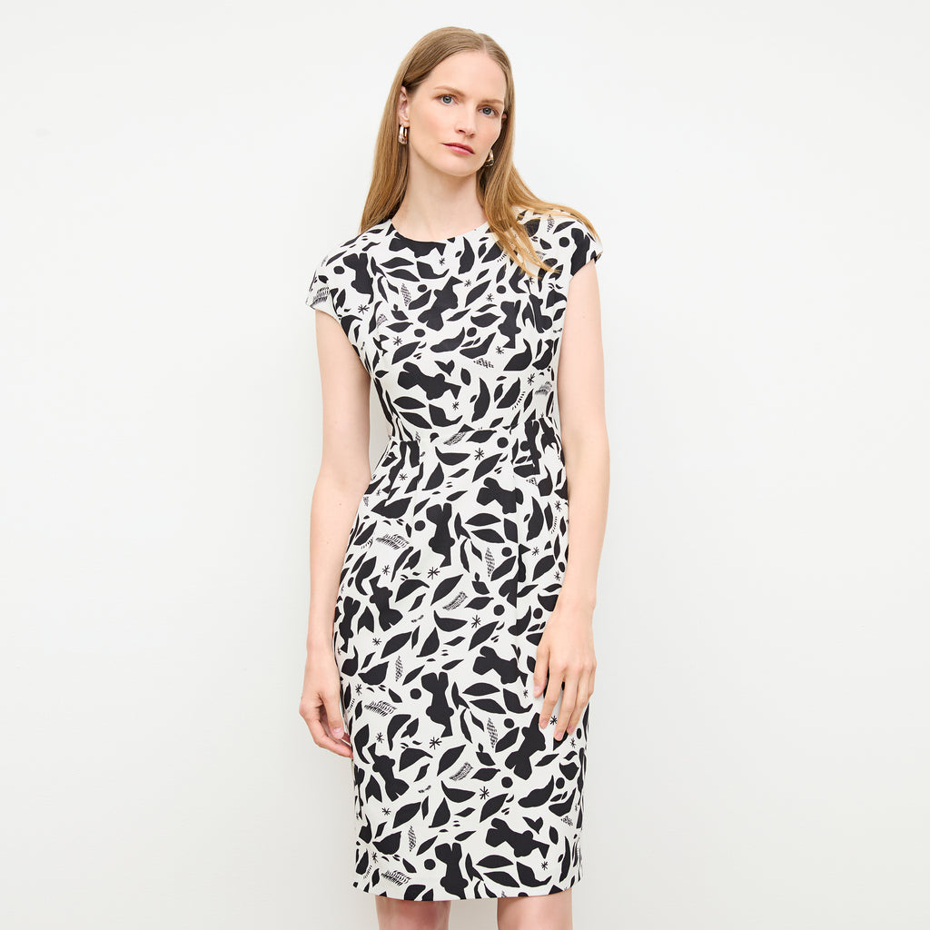 Masha Dress - Printed Eco Heavy Soft Wave :: Icon Print – M.M.LaFleur