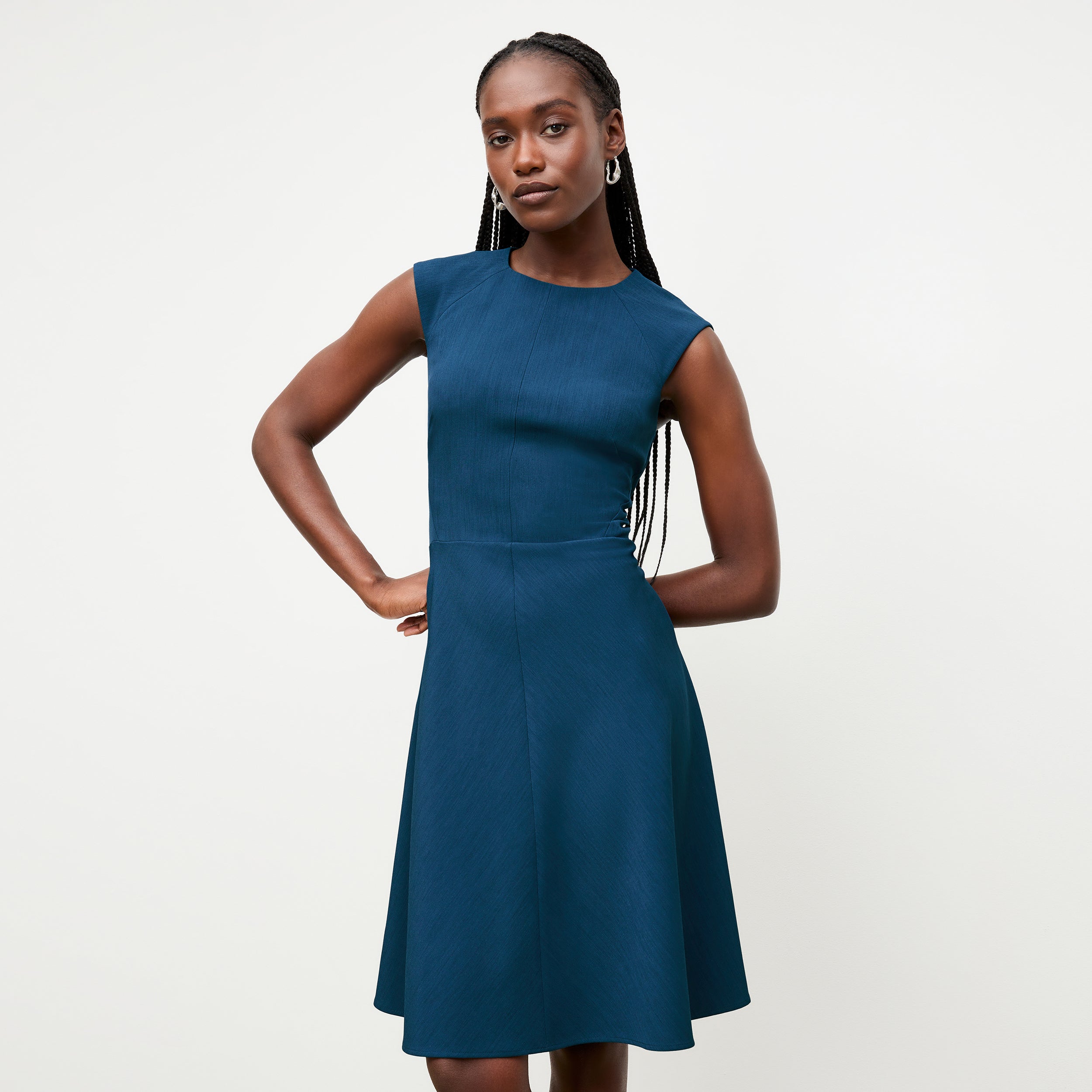 Toi Dress - Recycled WonderTex :: Deep Teal – M.M.LaFleur