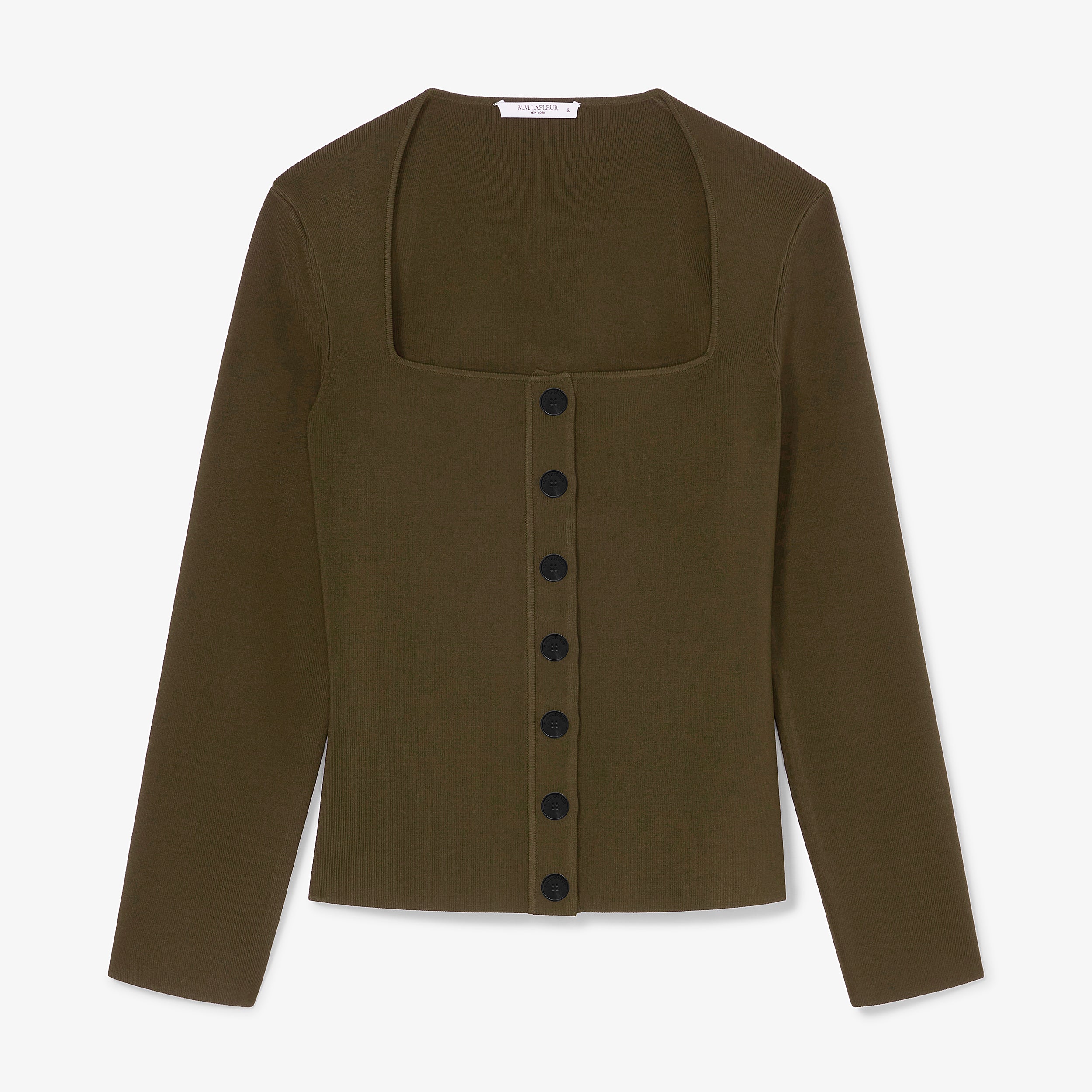 Jin Top - Jardigan Knit :: Dark Elm – M.M.LaFleur