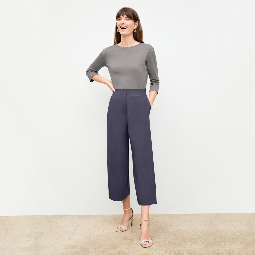 Zhou Culotte - Eco Heavy Soft Wave :: Caspian Blue – M.M.LaFleur