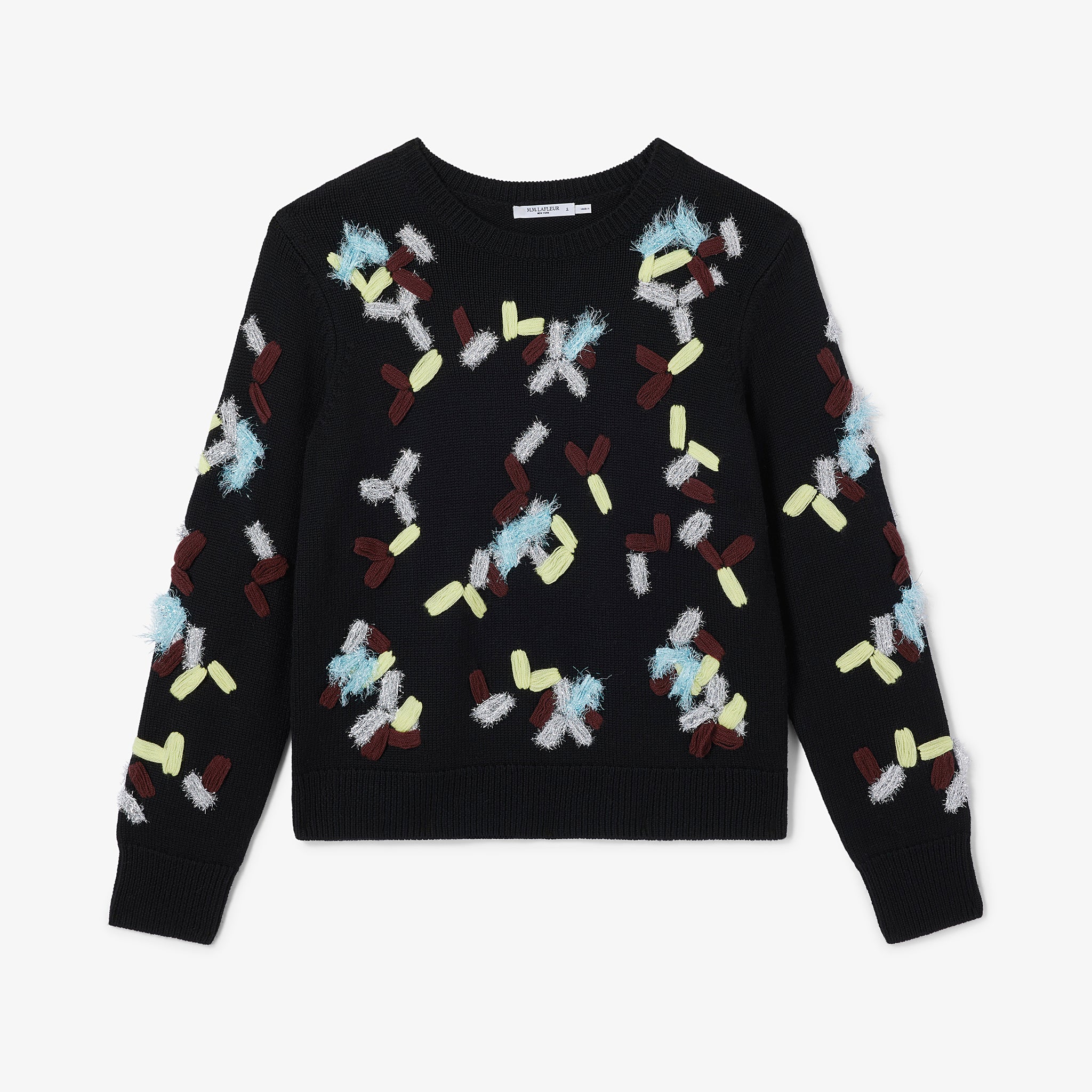 packshot image of the tish sweater in confetti
