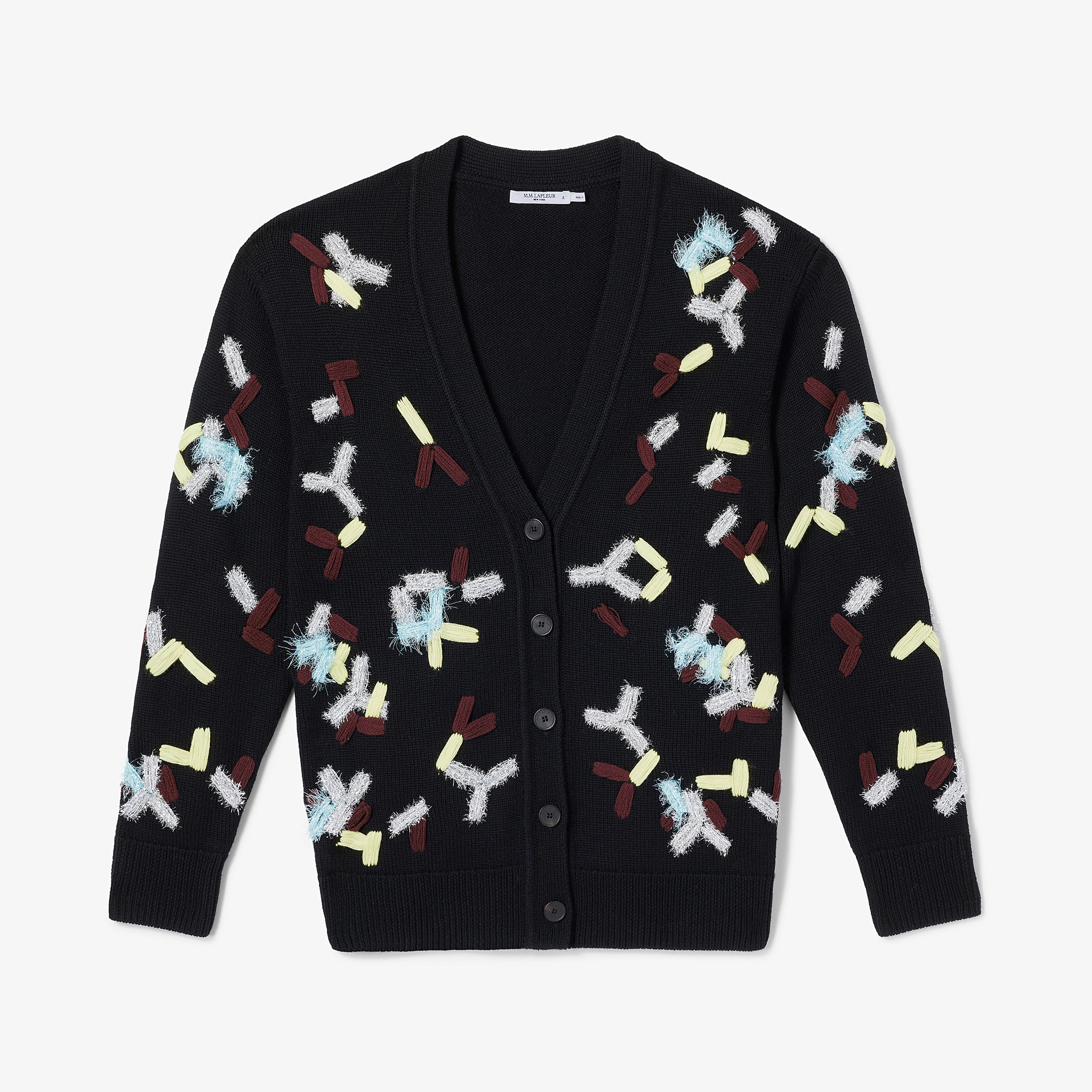 packshot image of the cookie cardigan in confetti