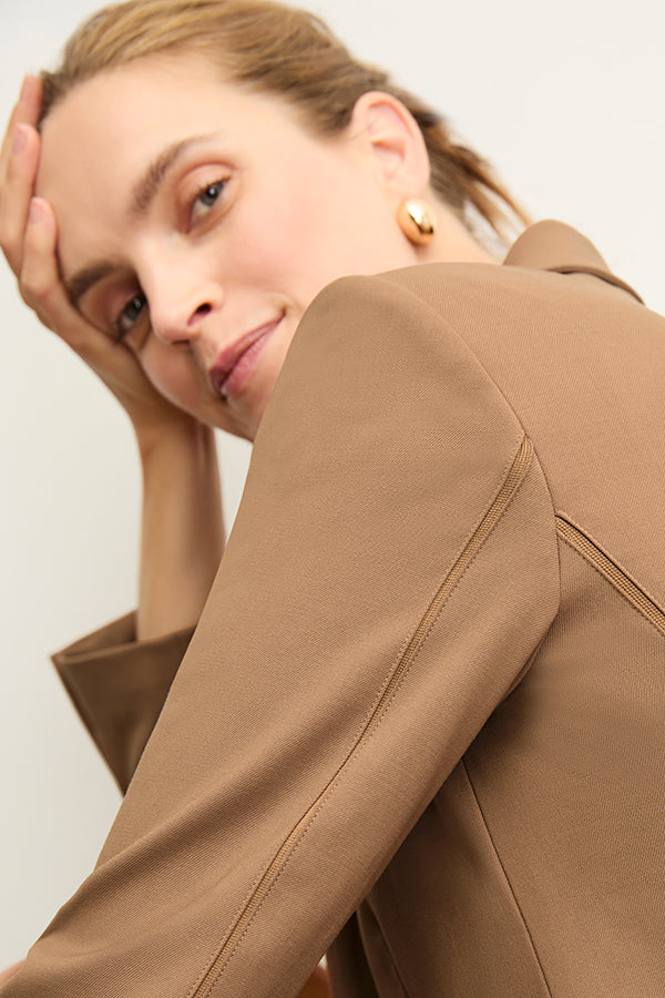 Yasmine Blazer - Italian Wool Twill :: Camel – M.M.LaFleur