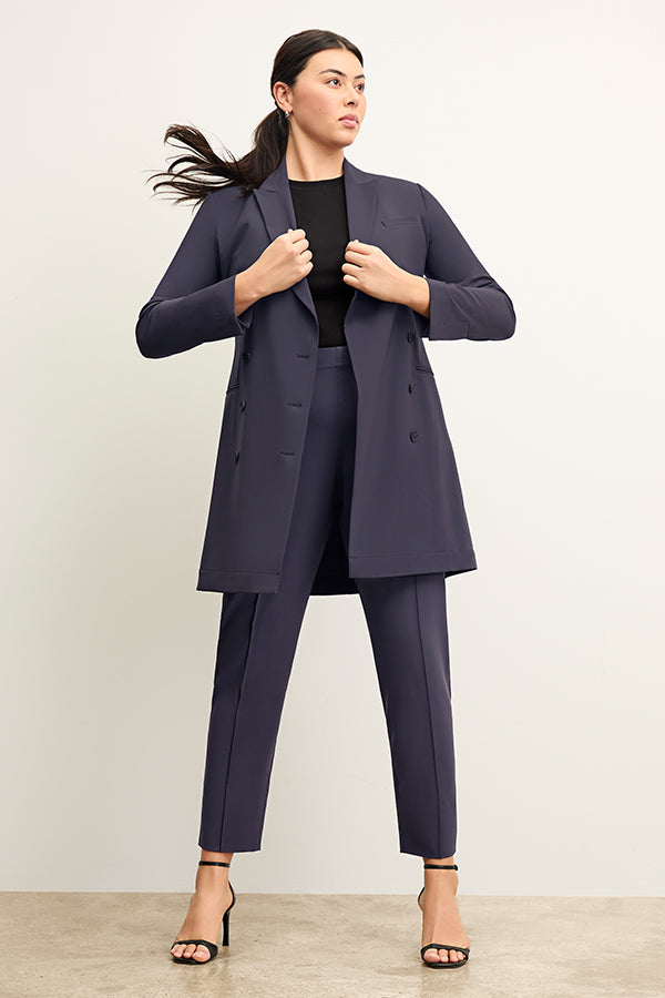 Maaza Travel Dress - OrigamiTech :: Dark Navy – M.M.LaFleur