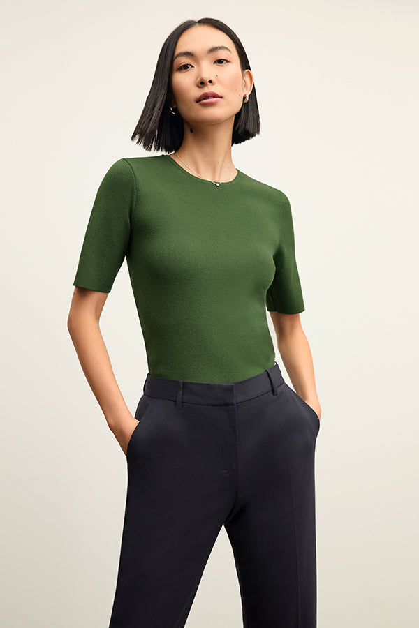 Choe Top - Eco 365Knit :: Basil