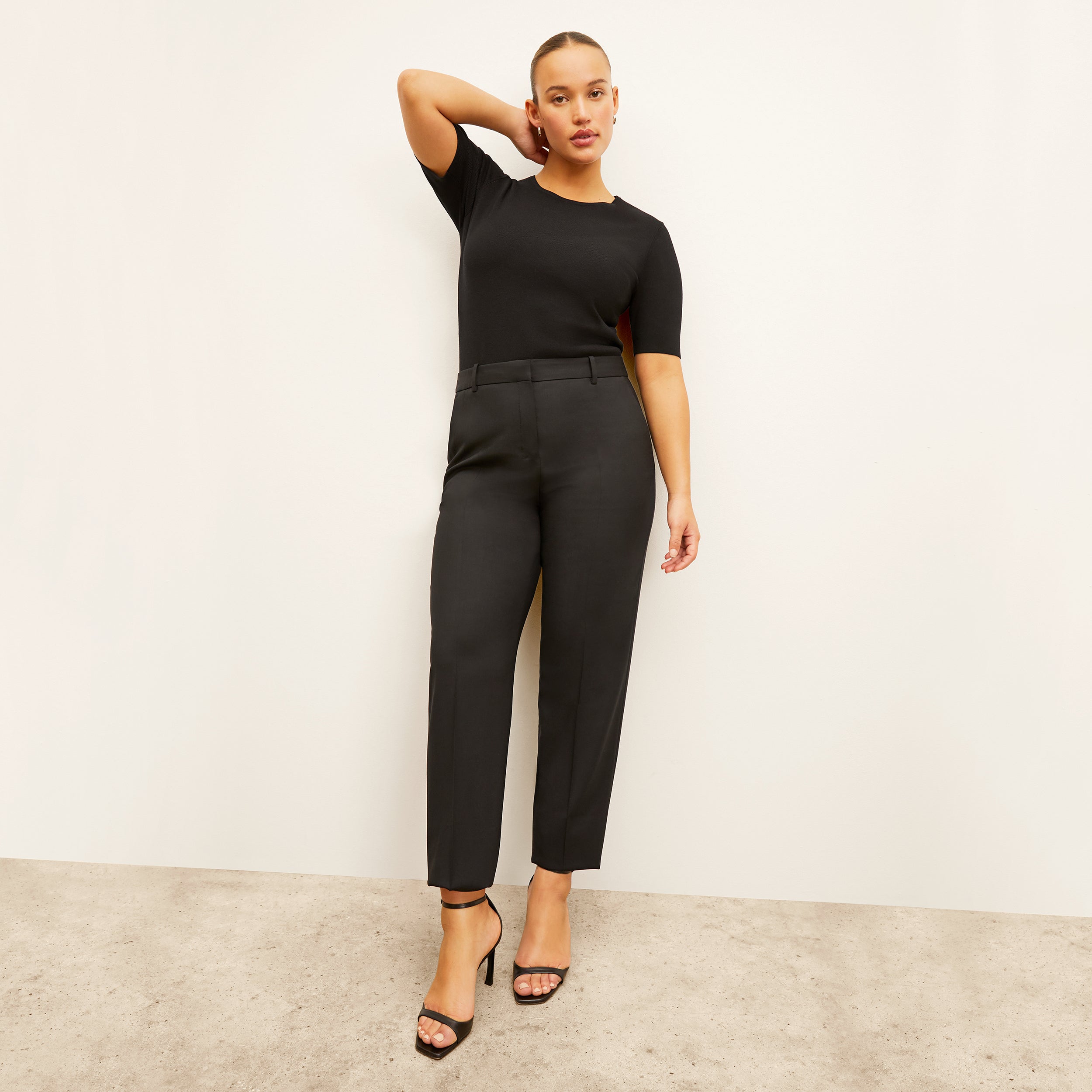 Mejia Pant - Washable Wool Twill :: Dark Navy