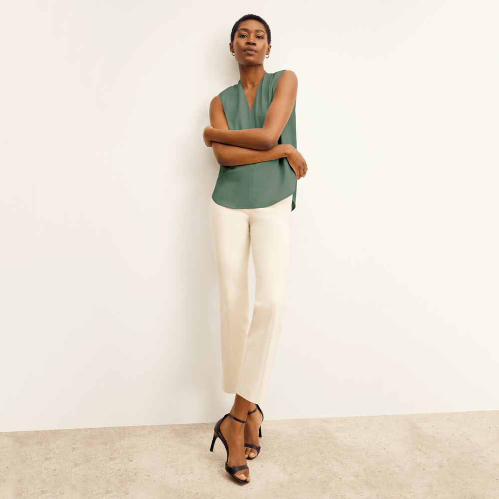 Front image of a woman wearing the Kick Flare Foster