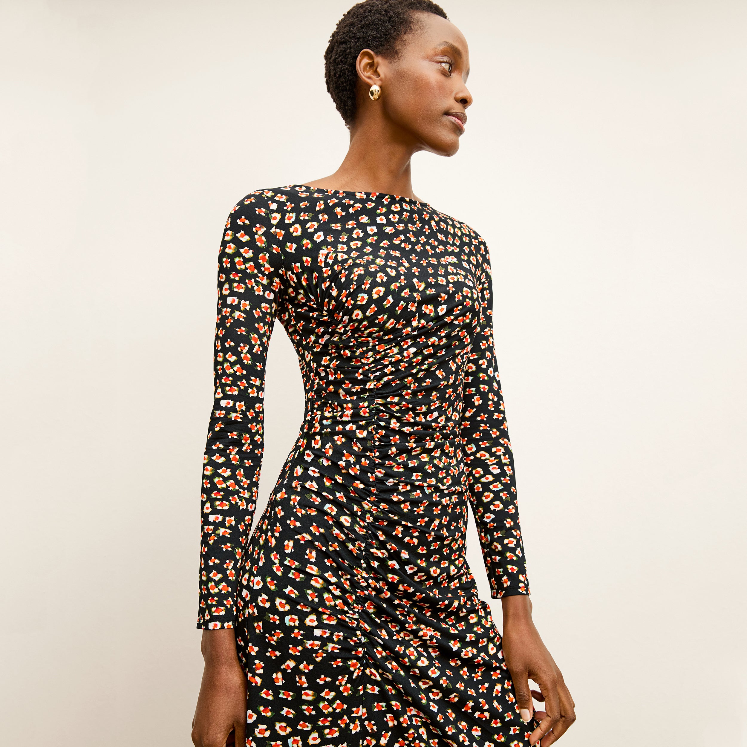 Rani Slinky Dress - Printed Jersey :: Kaleidoscope Print – M.M.LaFleur