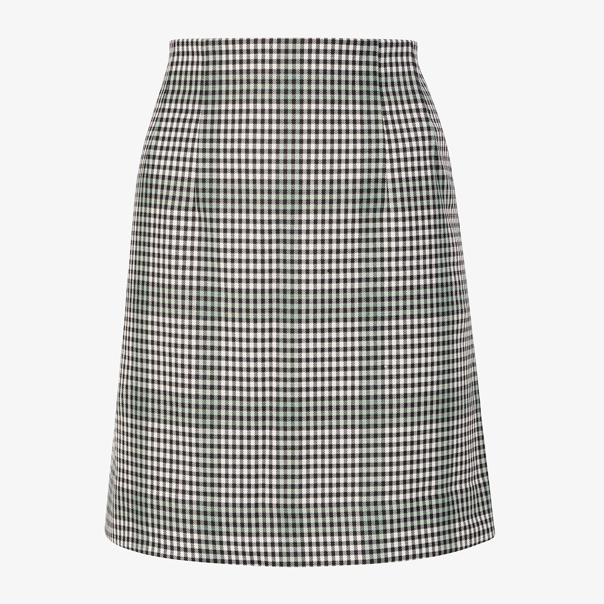 packshot image of the whitney skirt in check plaid