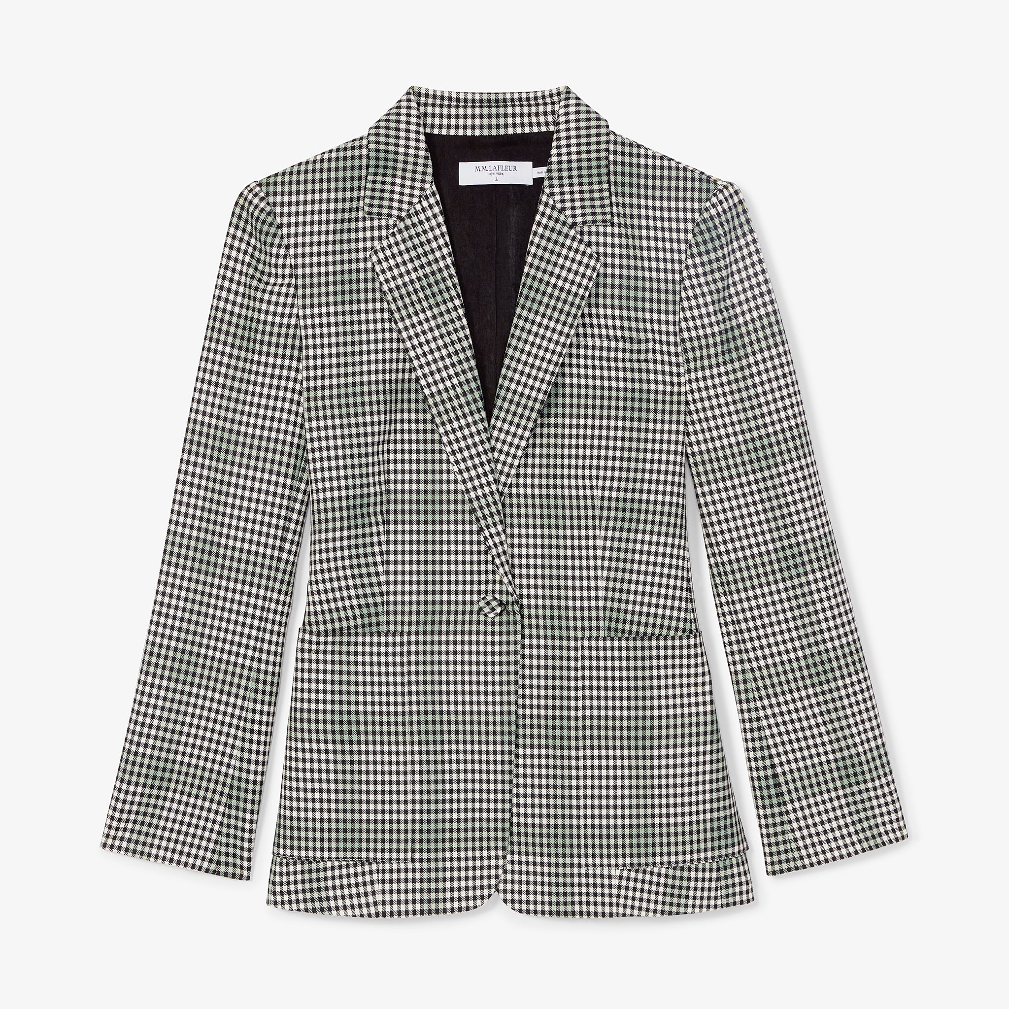 packshot image of the dolly jacket in check plaid