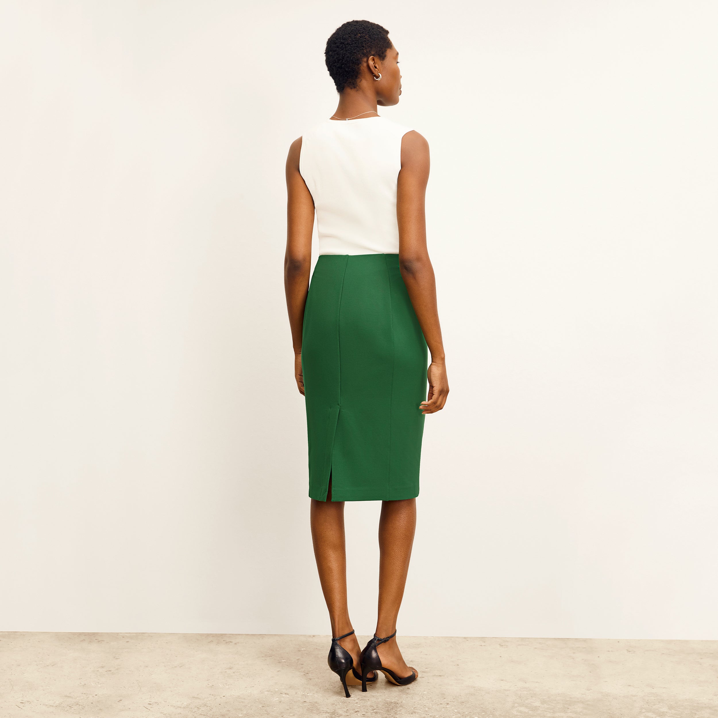 Chantal Skirt - Light Scuba :: Forest