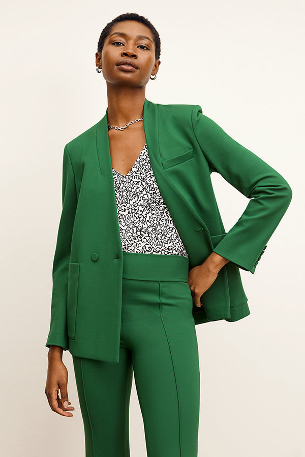 Janette Blazer - Butter Ponte :: Shamrock – M.M.LaFleur