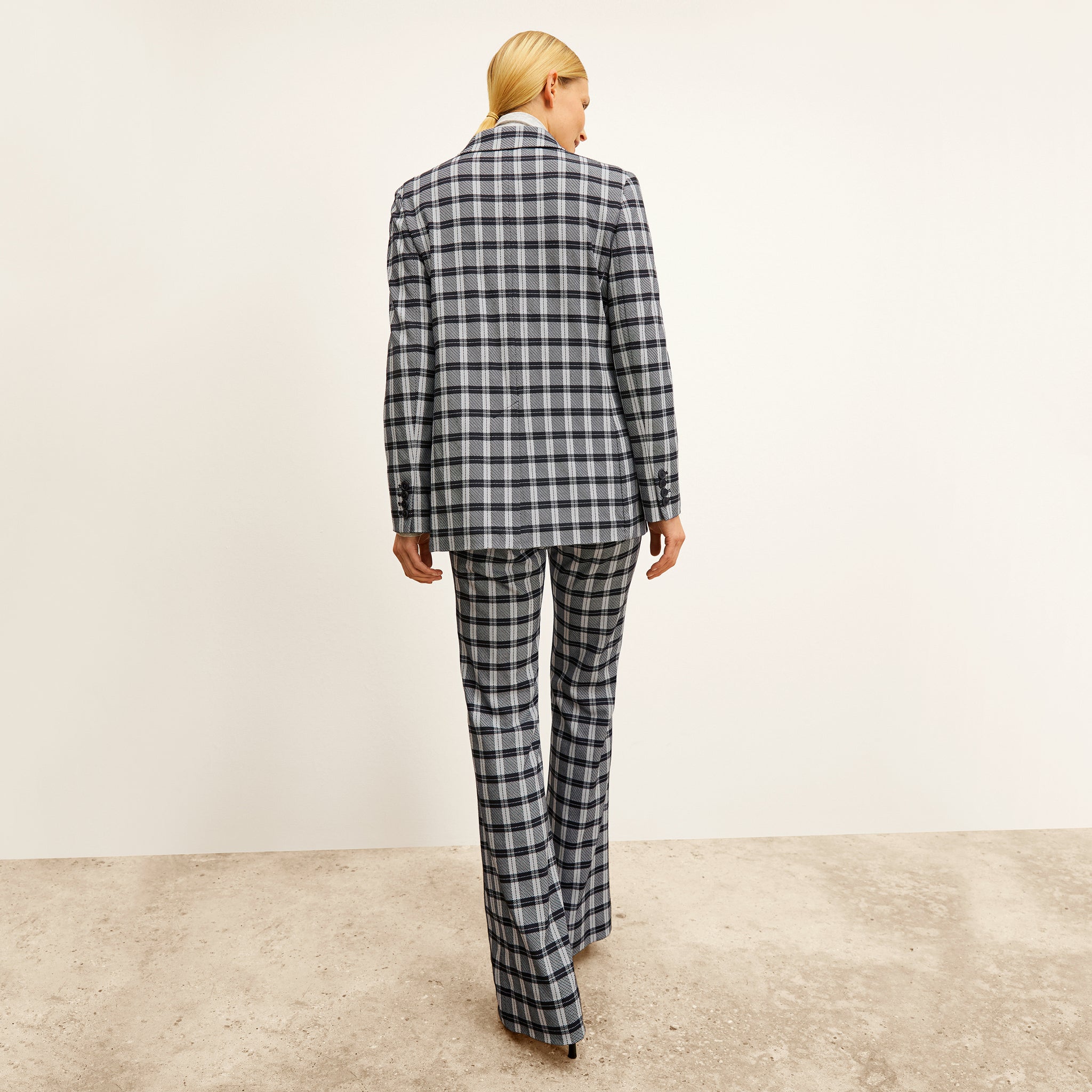 Horton Pant - Knit Suiting :: Checkmate – M.M.LaFleur