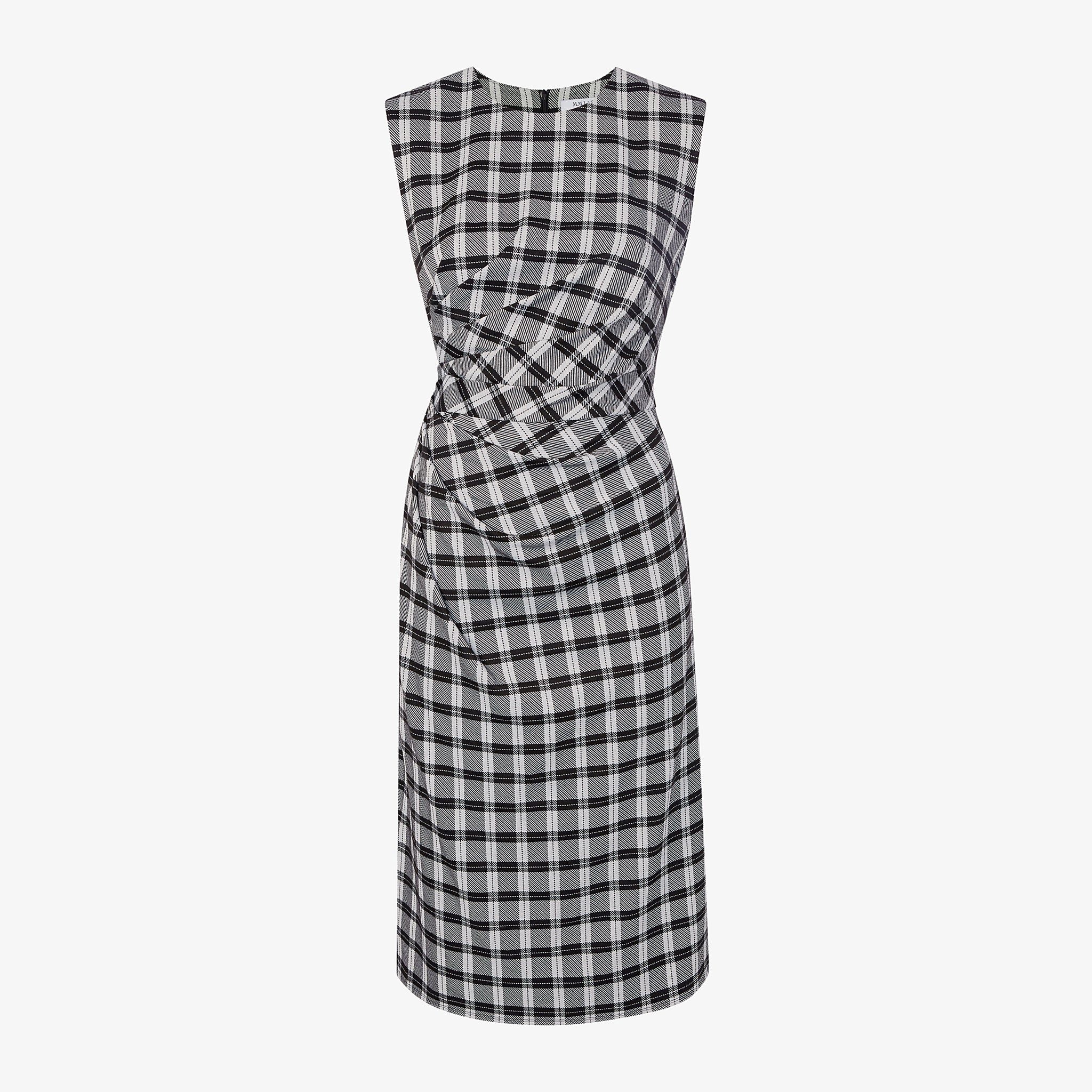 packshot image of the jeannine dress in checkmate