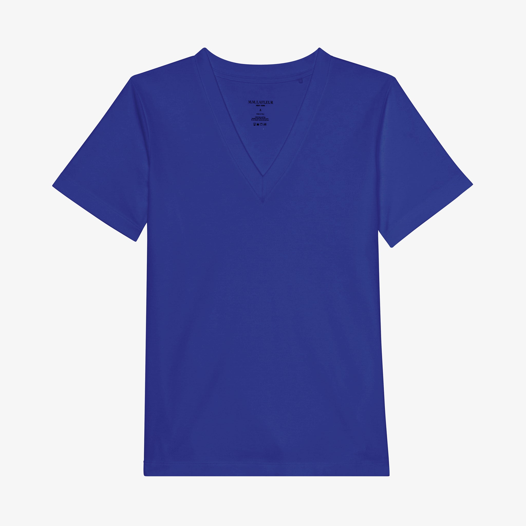 packshot image of the lee t-shirt in bright indigo