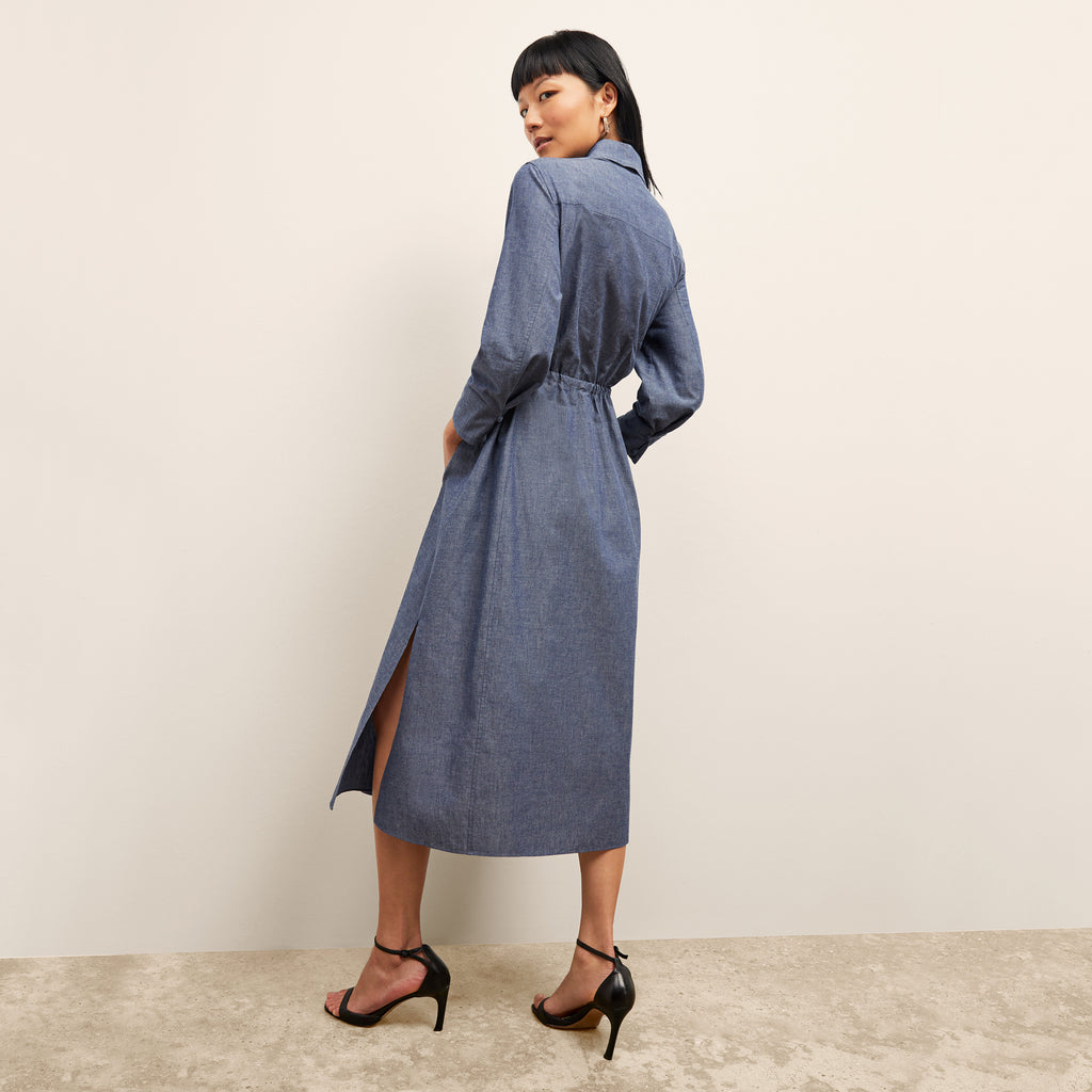 Pepper Dress - Chambray :: Clear Blue – M.M.LaFleur