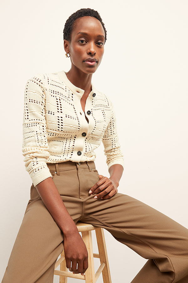 Zosia Cardigan - Crochet Knit :: Natural – M.M.LaFleur