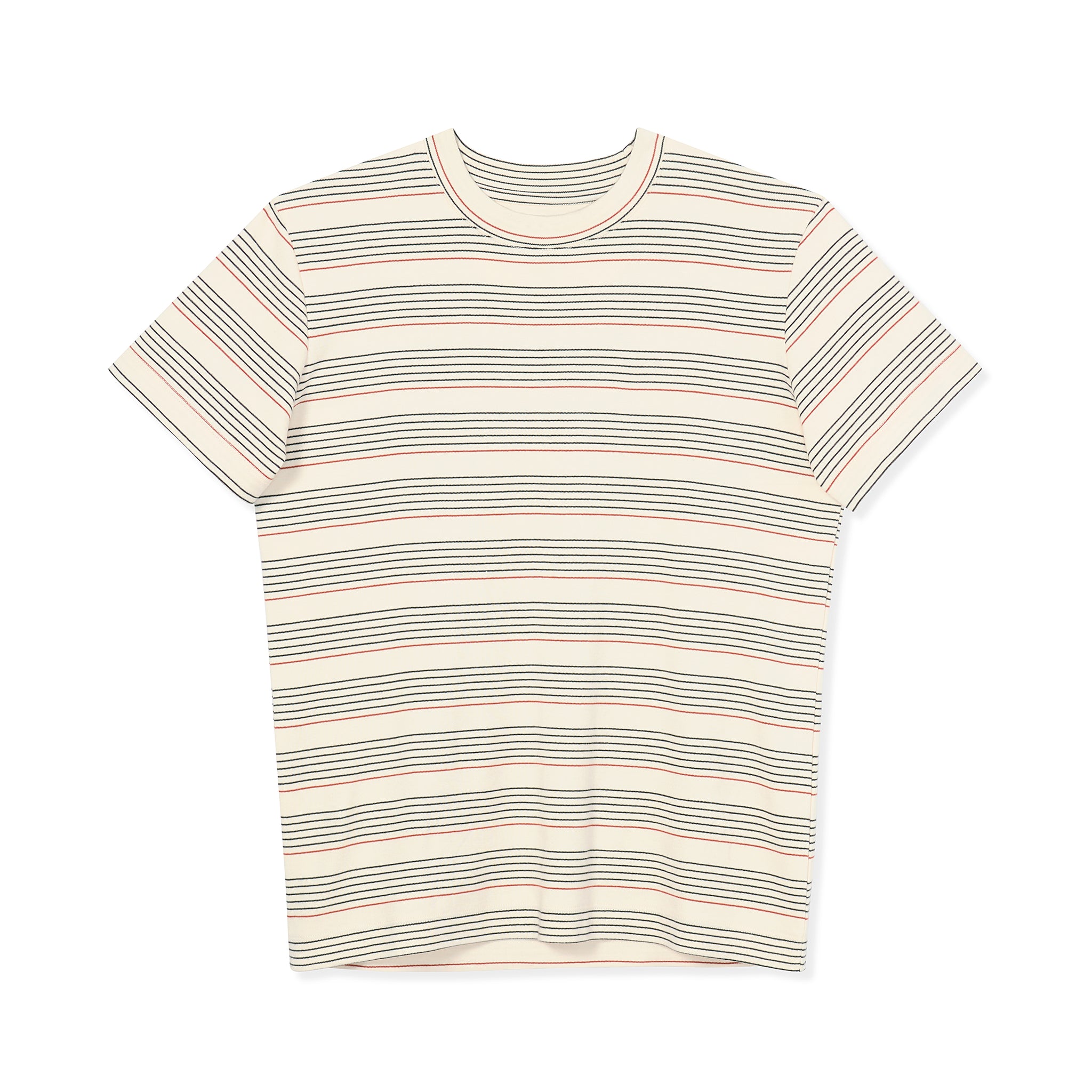 packshot image of the leslie t-shirt in signature stripe 