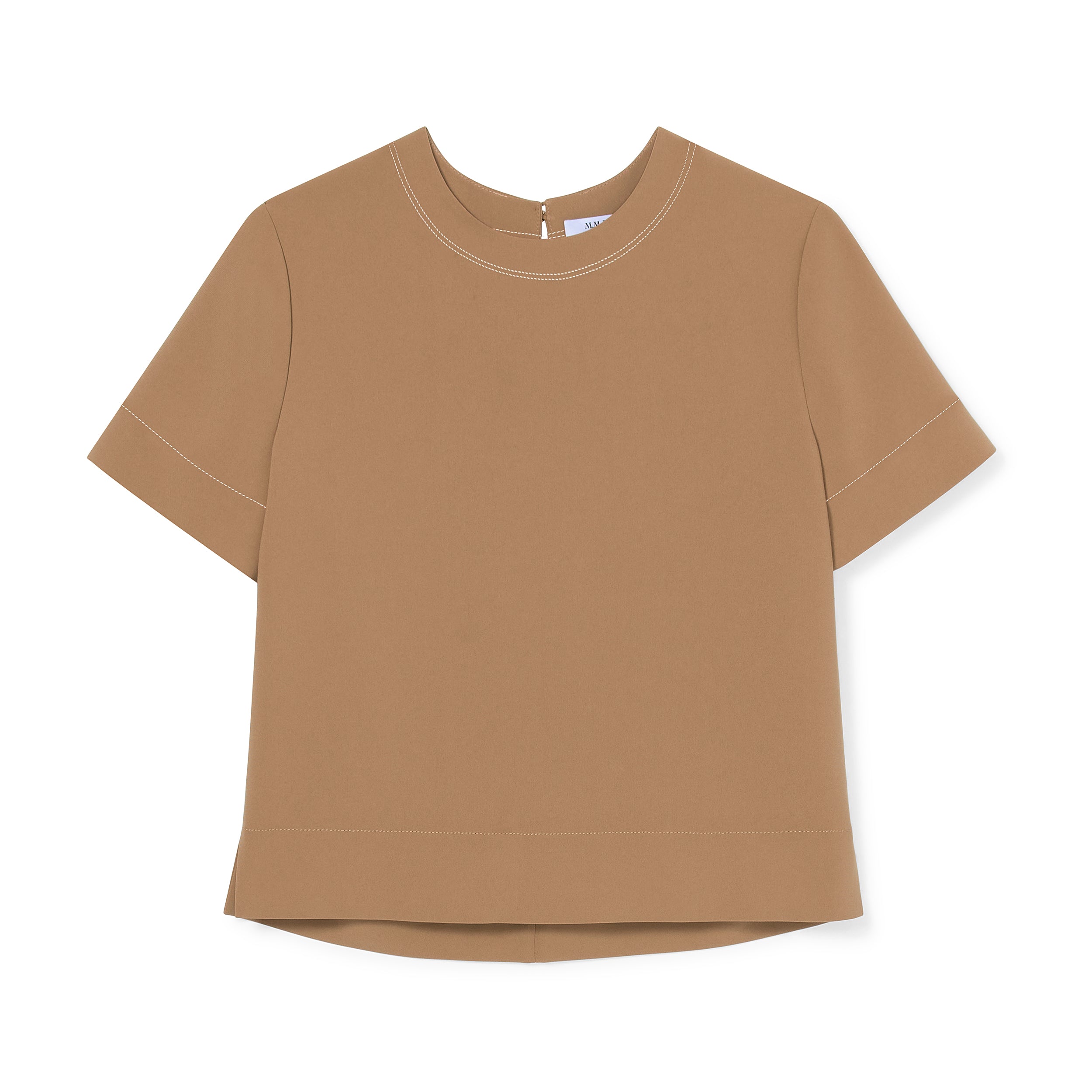 Annika Tee - Everyday Crepe :: Light Saddle – M.M.LaFleur
