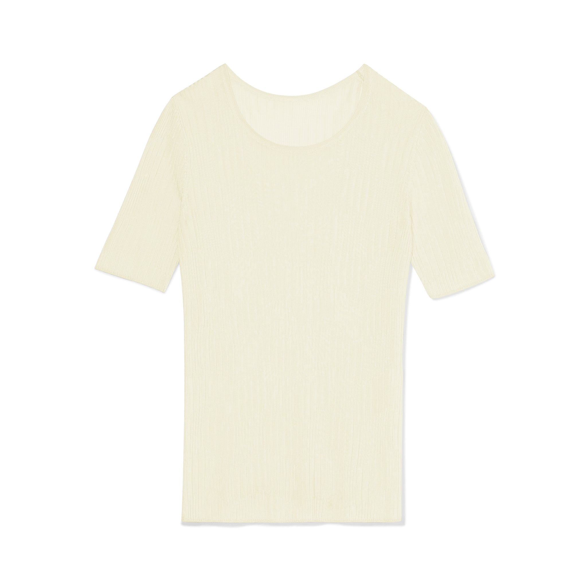 packshot image of the charlie top in ivory
