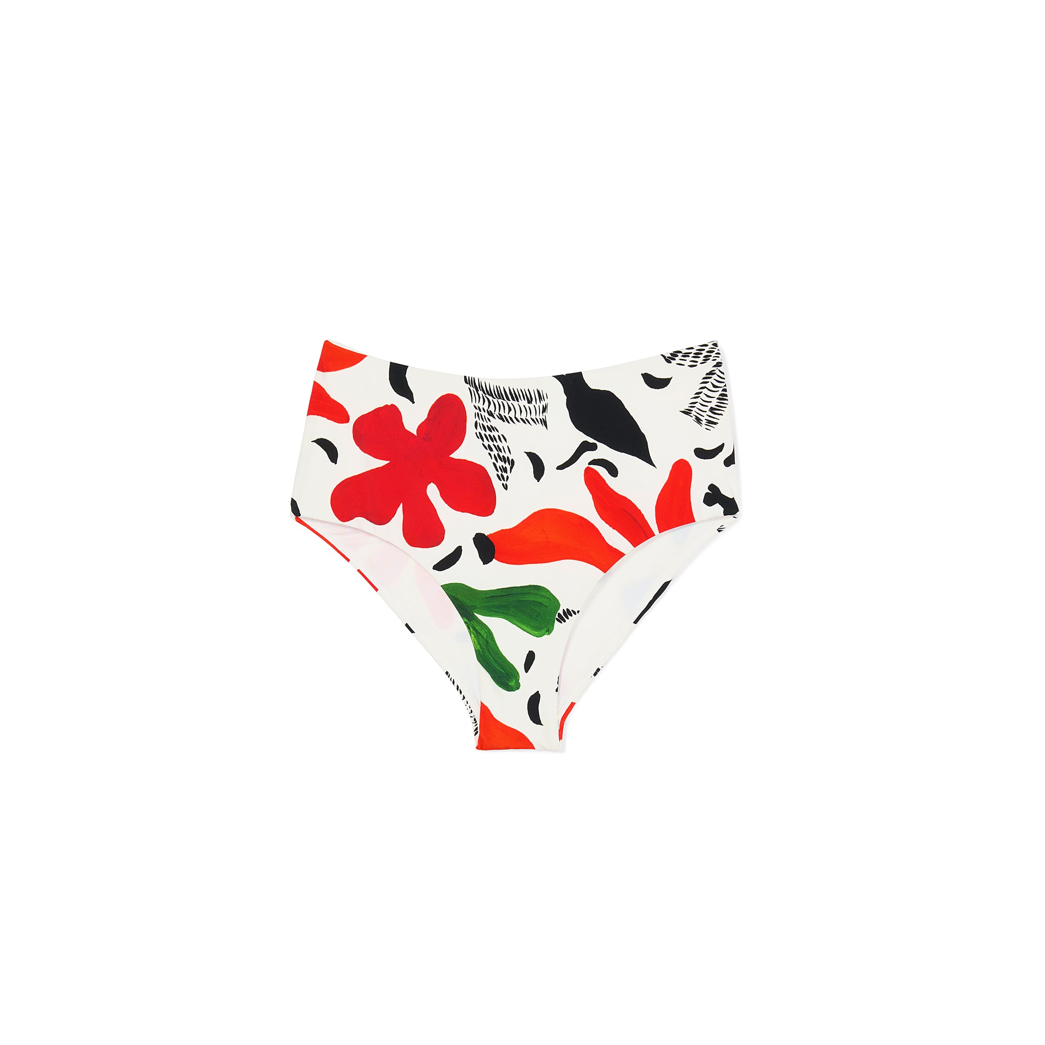 packshot image of the M.M.LaFleurxAndie Portofina Bikini Bottom in cutout floral