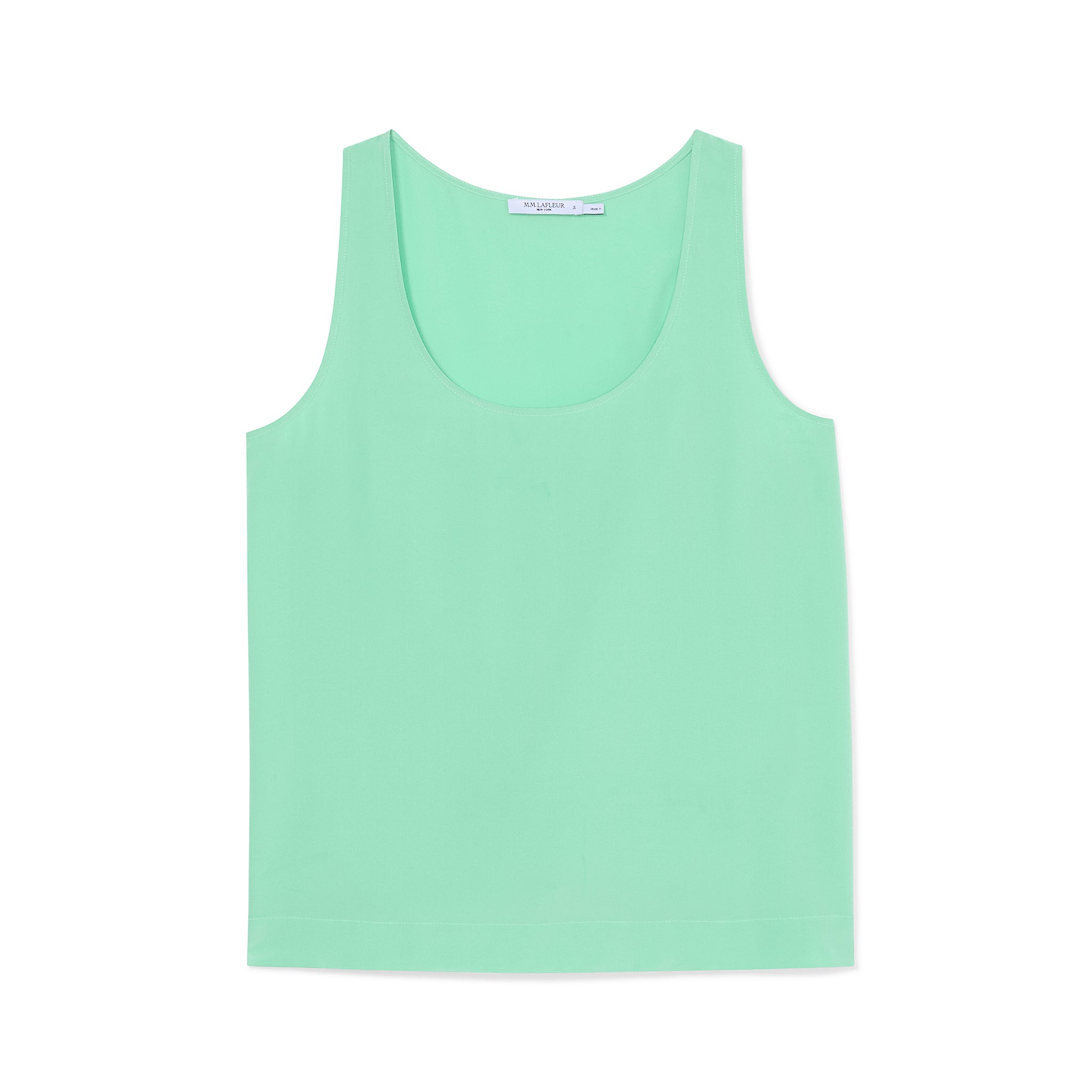 packshot image of the vicky tank in seafoam