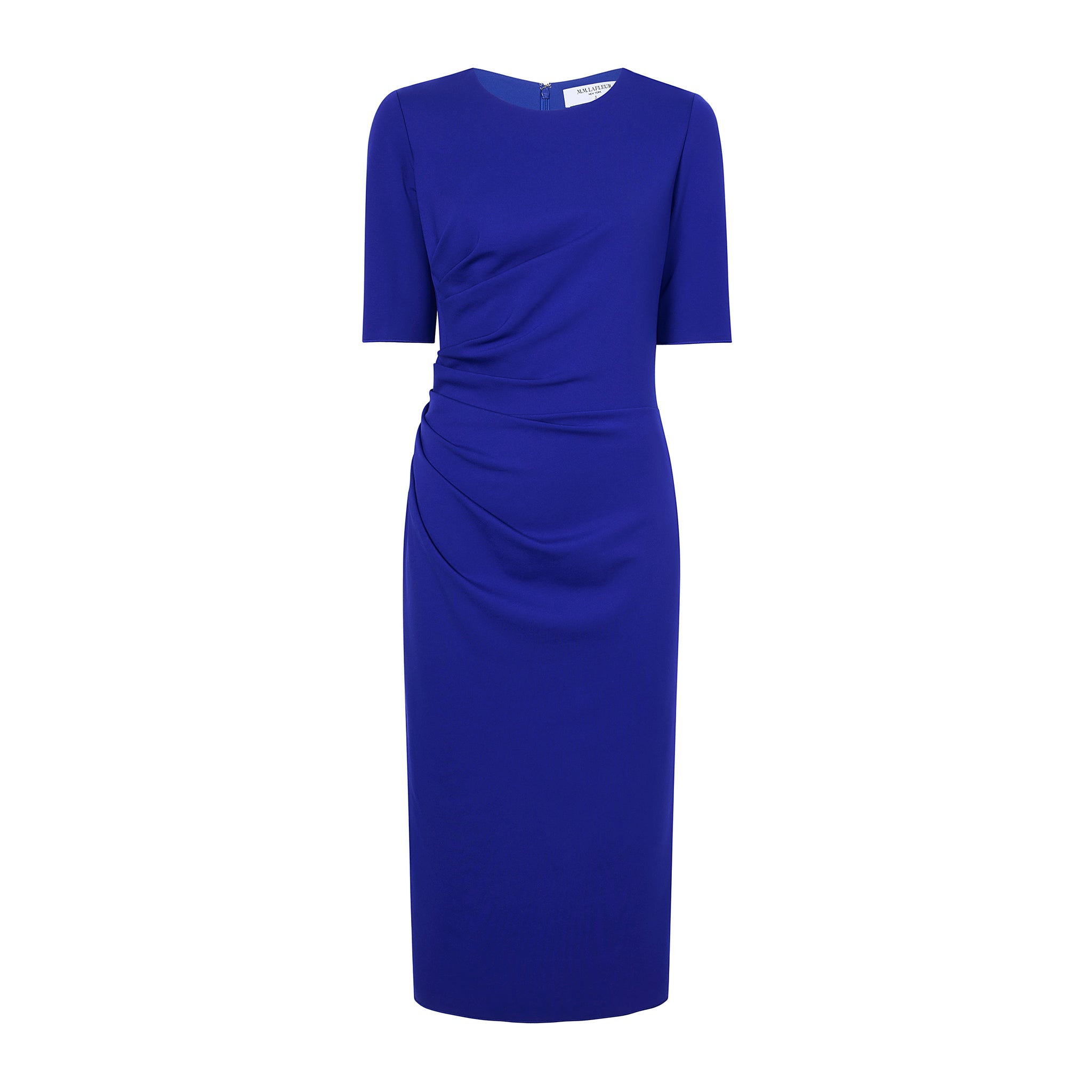 packshot image of the ciela dress in electric blue