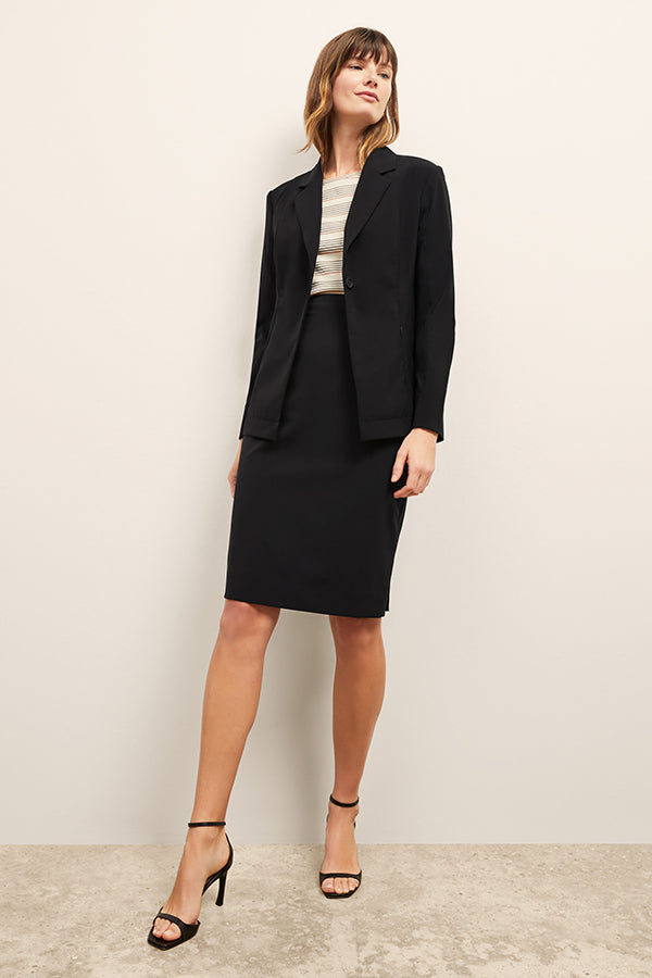 Cobble Hill Skirt - OrigamiTech :: Black – M.M.LaFleur