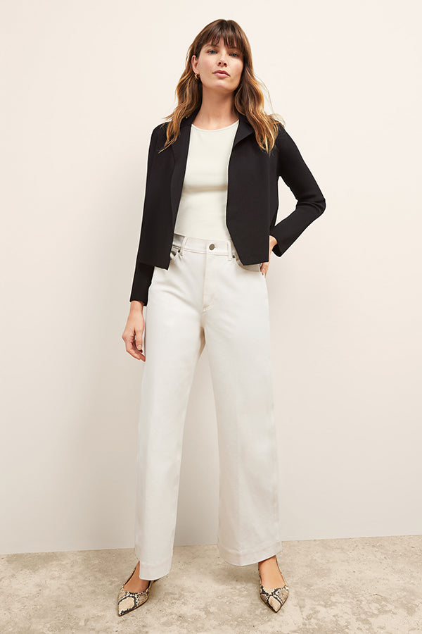 G9165*FEILER フェイラー☆ニット☆ジャケット☆ブルゾン☆黒☆L G9165*FEILER フェイラー☆ニット☆ジャケット☆ブルゾン☆黒☆L