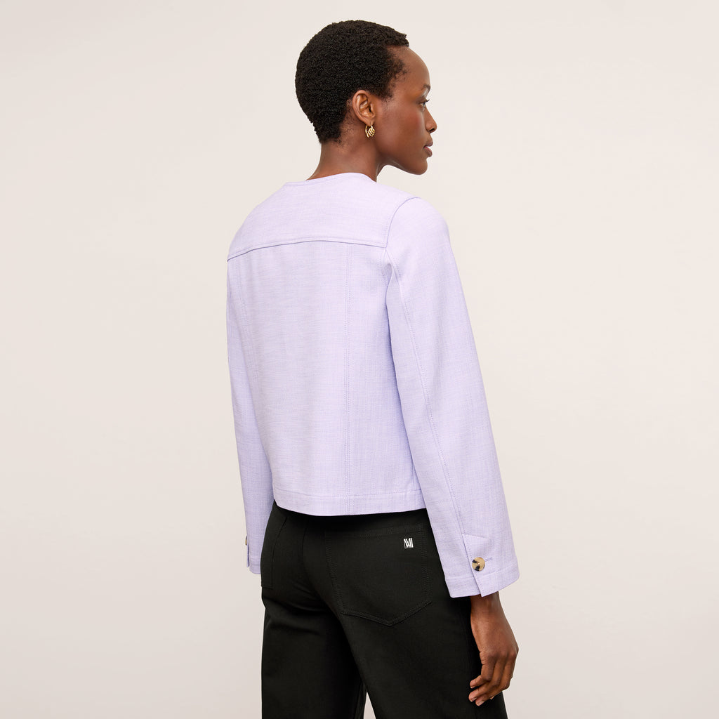 Constance Dress - Stretch Tweed :: Lilac/Ivory