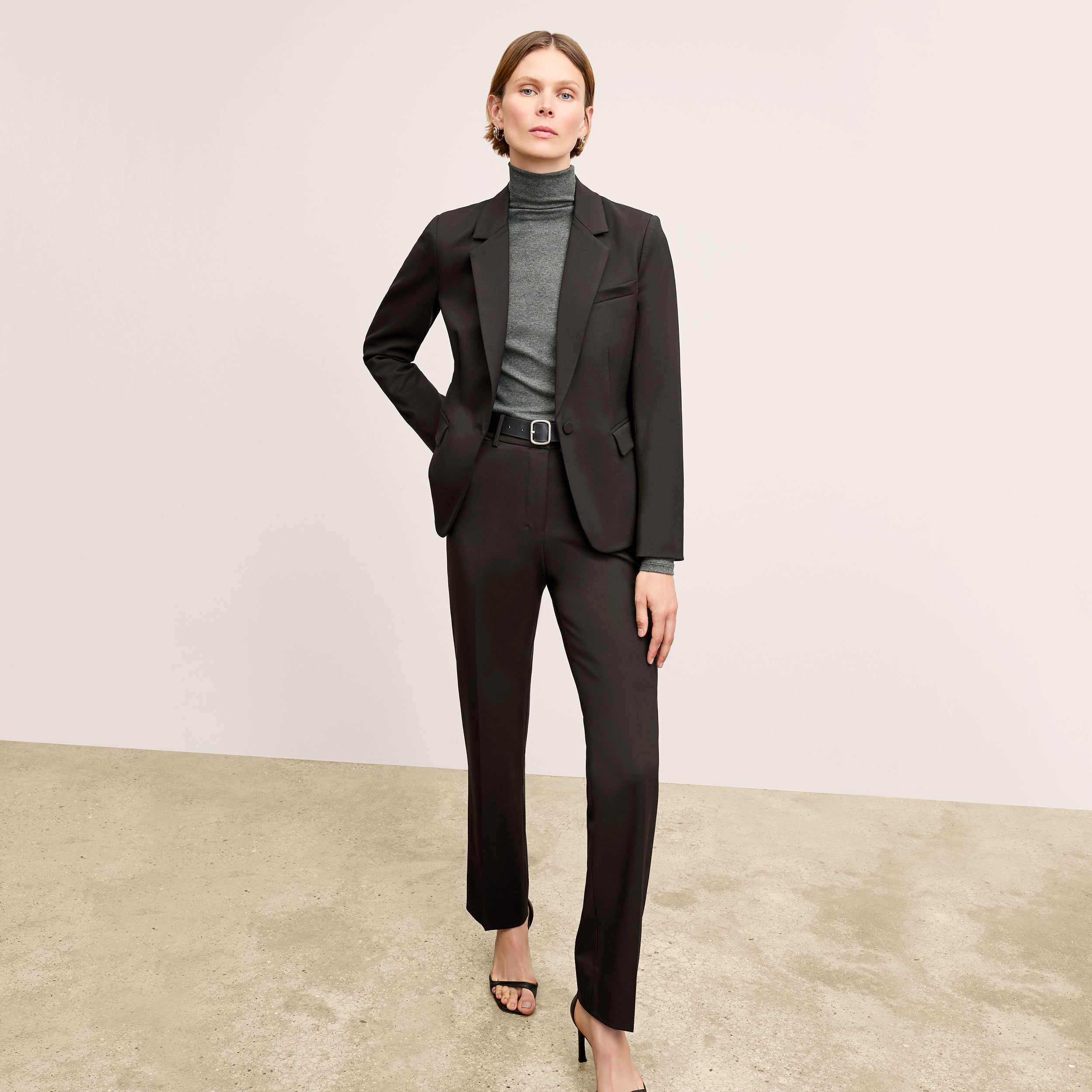 M.M. LaFleur Women's Wells Black Blazer Jacket Classic Fit Size 8